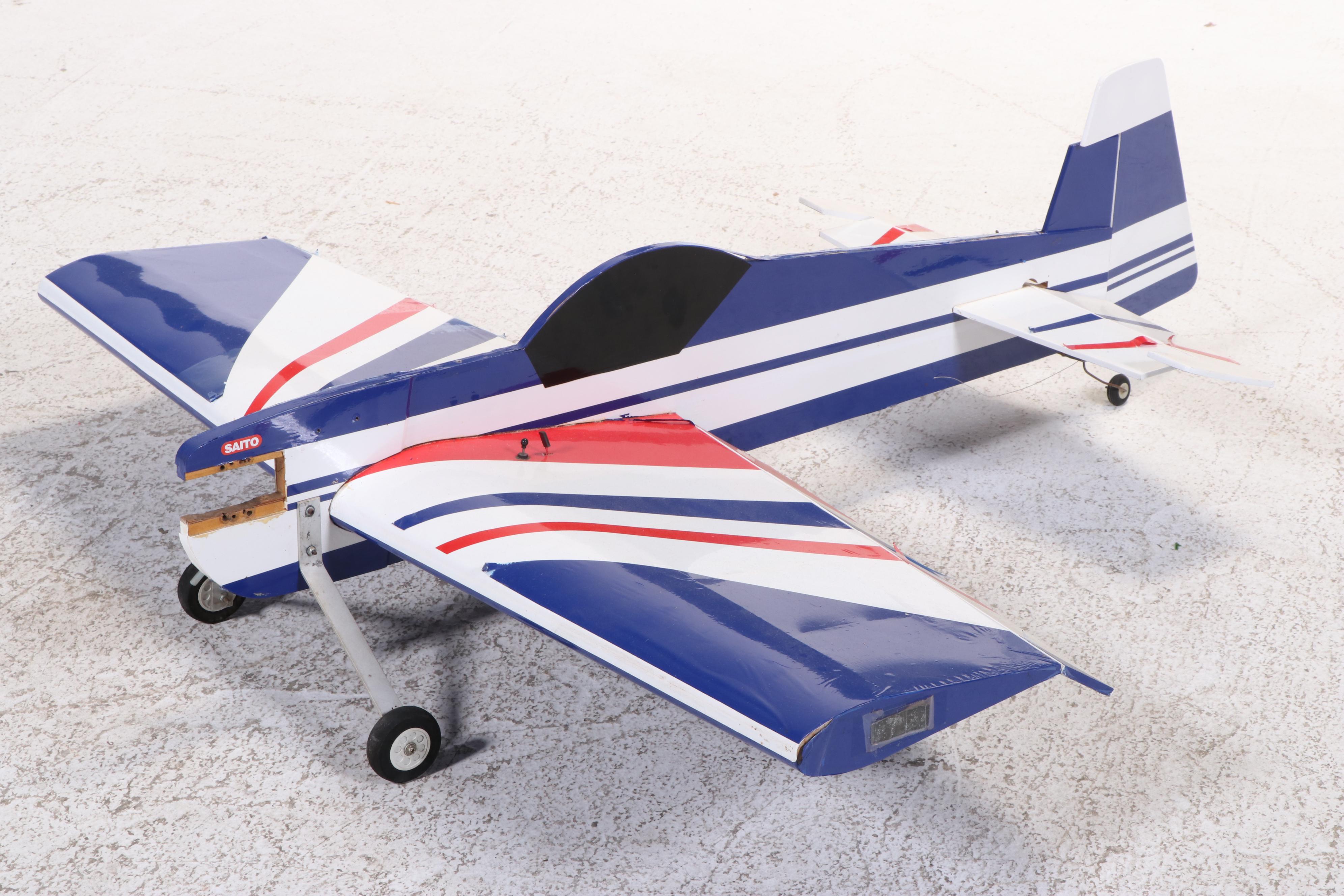 Saito Partial Build Balsa Wood Hobby Airplane with Drill Master Heat Gun, More