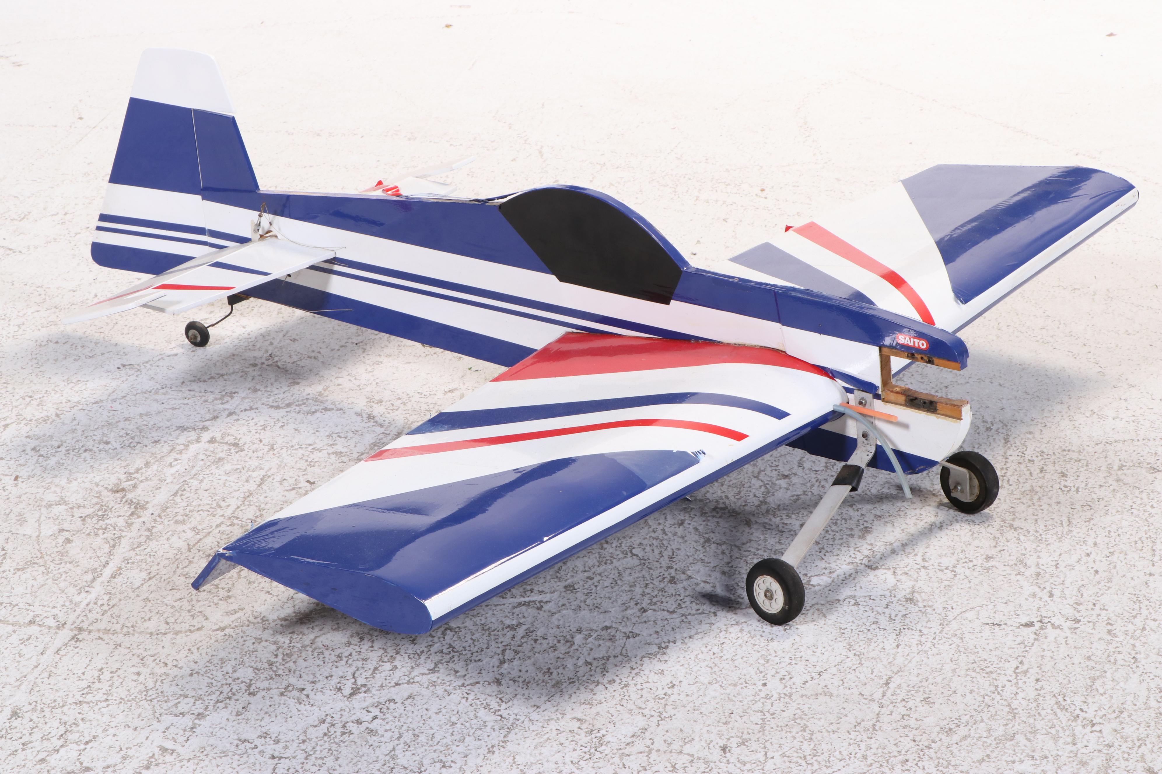 Saito Partial Build Balsa Wood Hobby Airplane with Drill Master Heat Gun, More