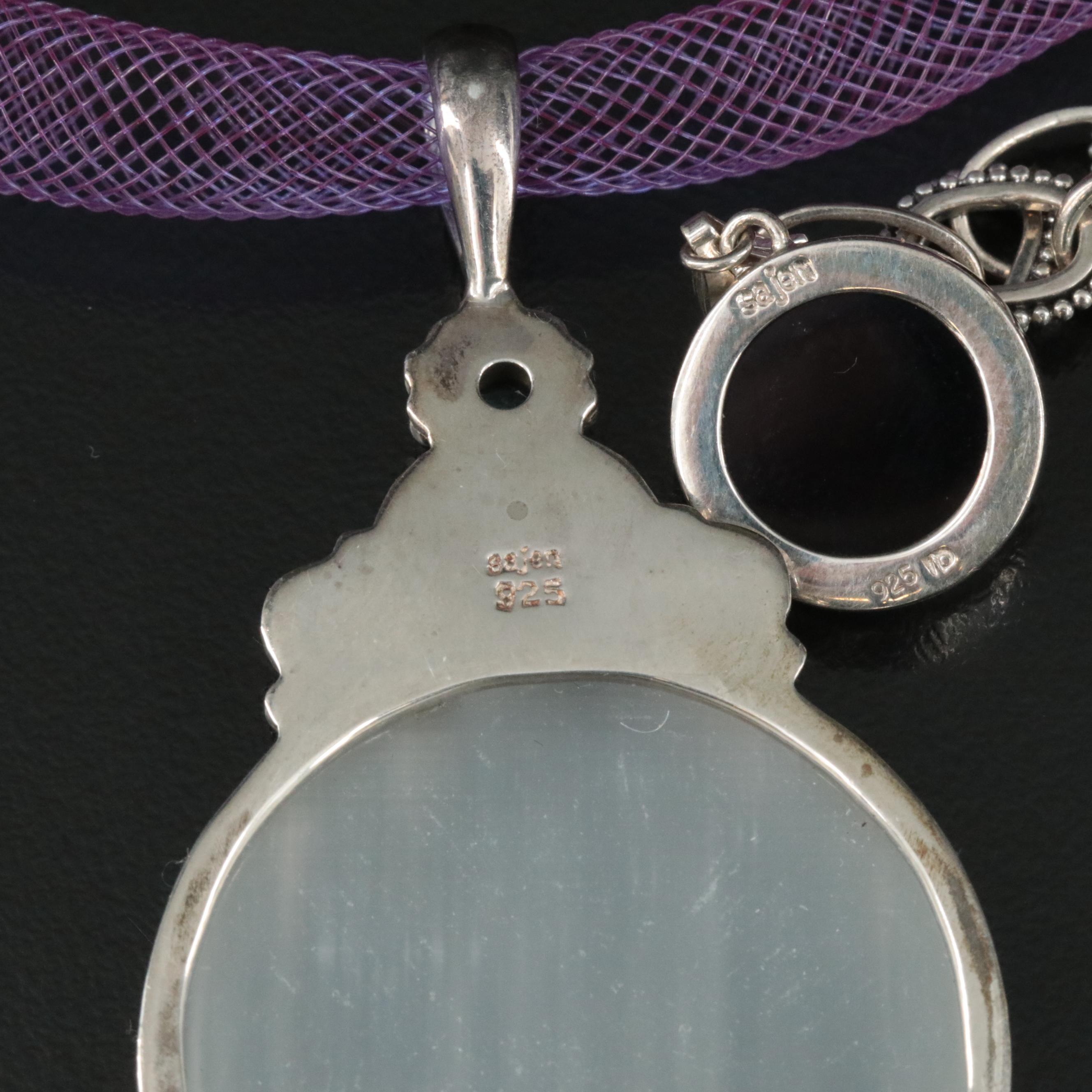 Sterling Jewelry Collection Including Bone, Apatite and Aventurine