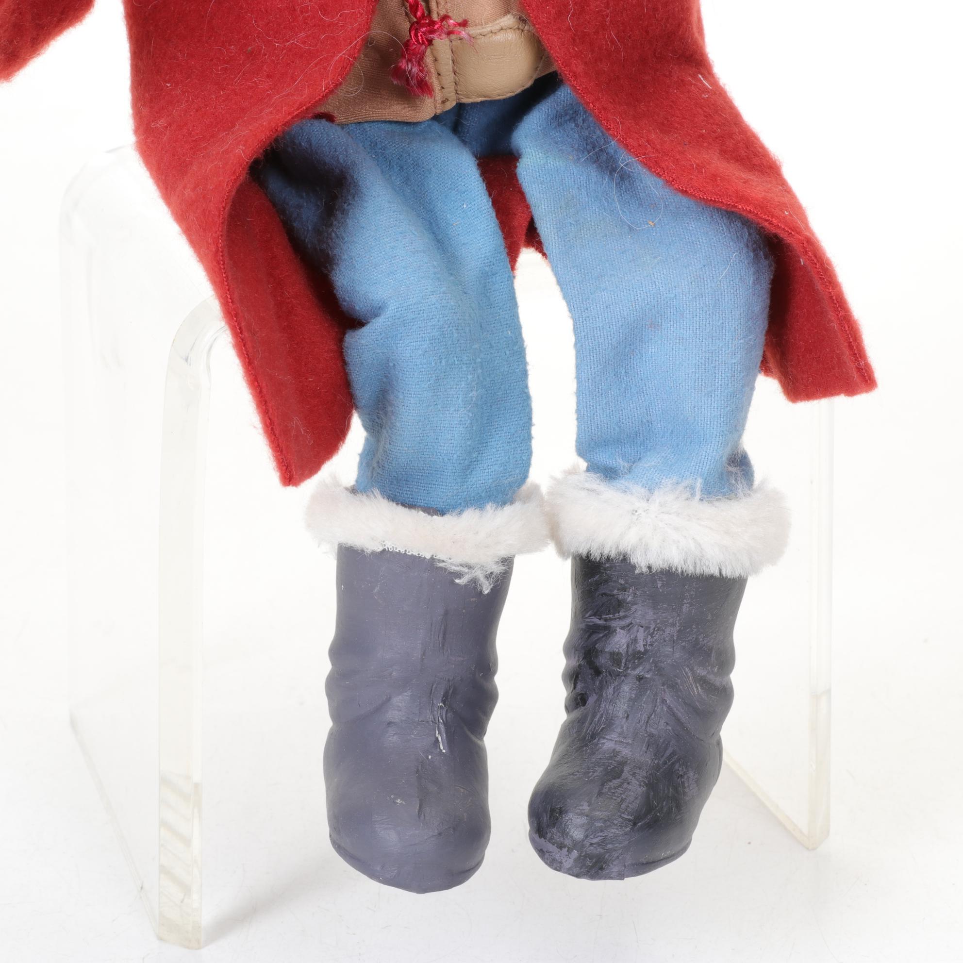 Norma DeCamp Santa Claus Sitting Figure With Fur Hat