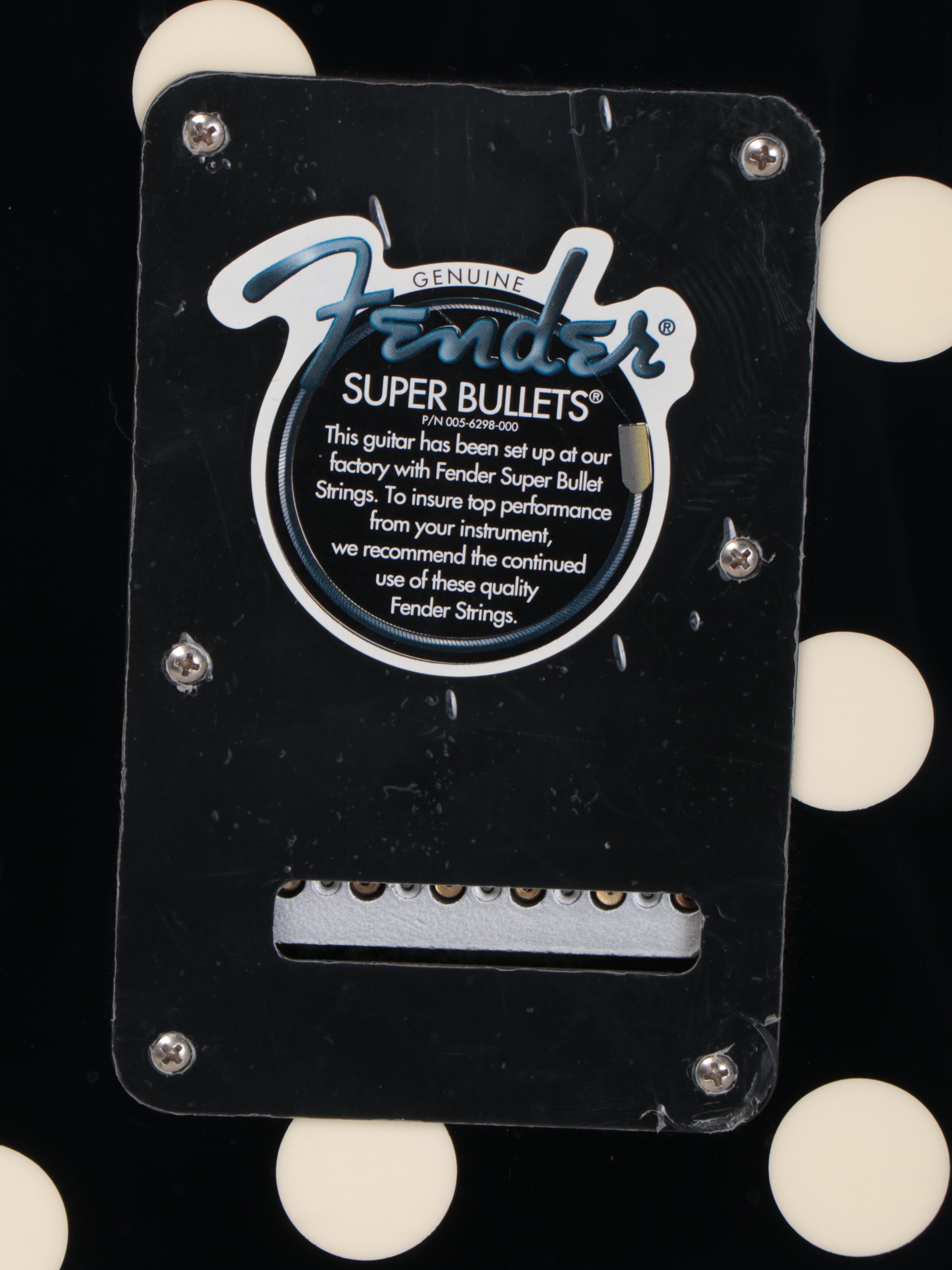 Fender Stratocaster Buddy Guy Polka Dot Electric Guitar with Accent Stand