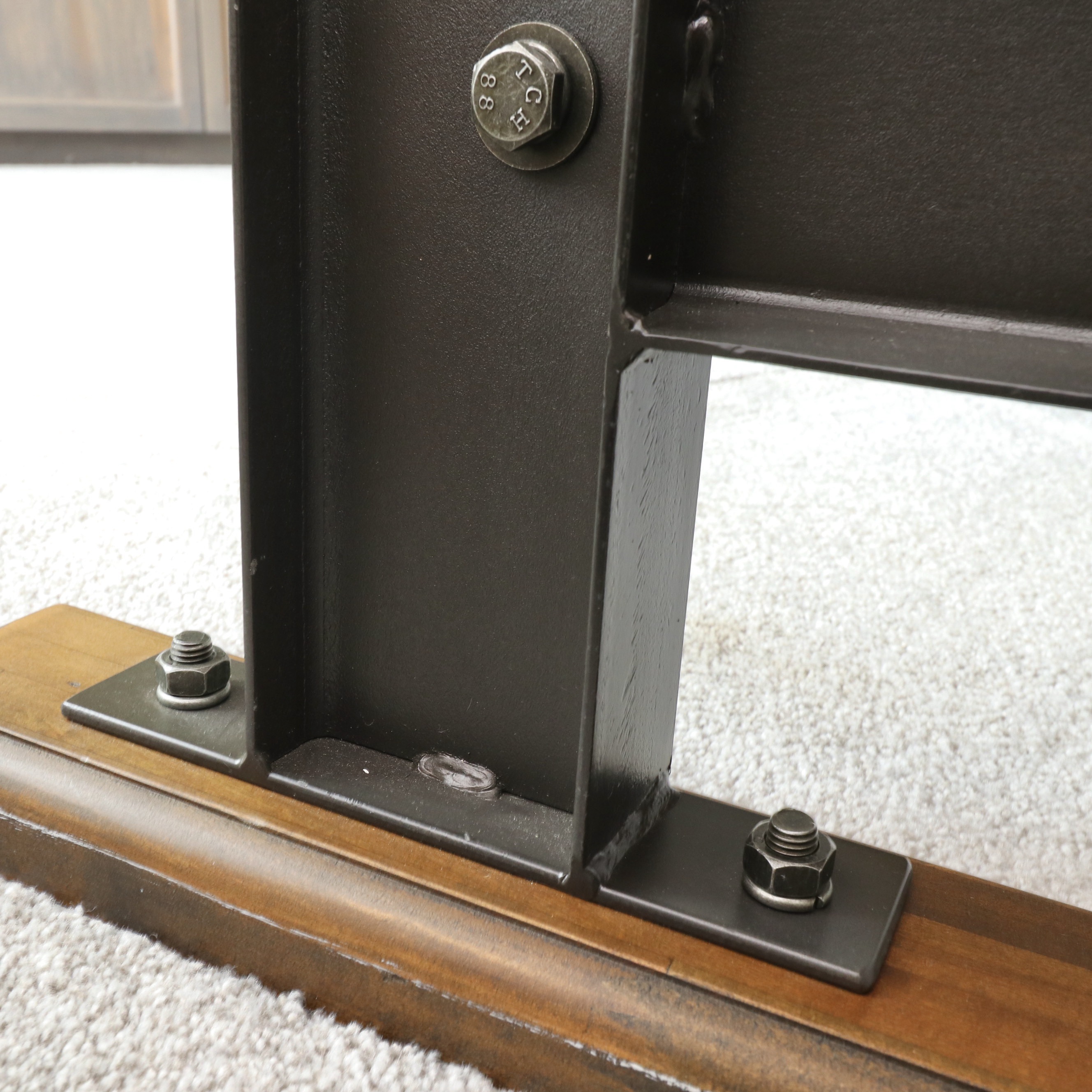 World Market "Galvin" Wood Table with Swing Out Seats