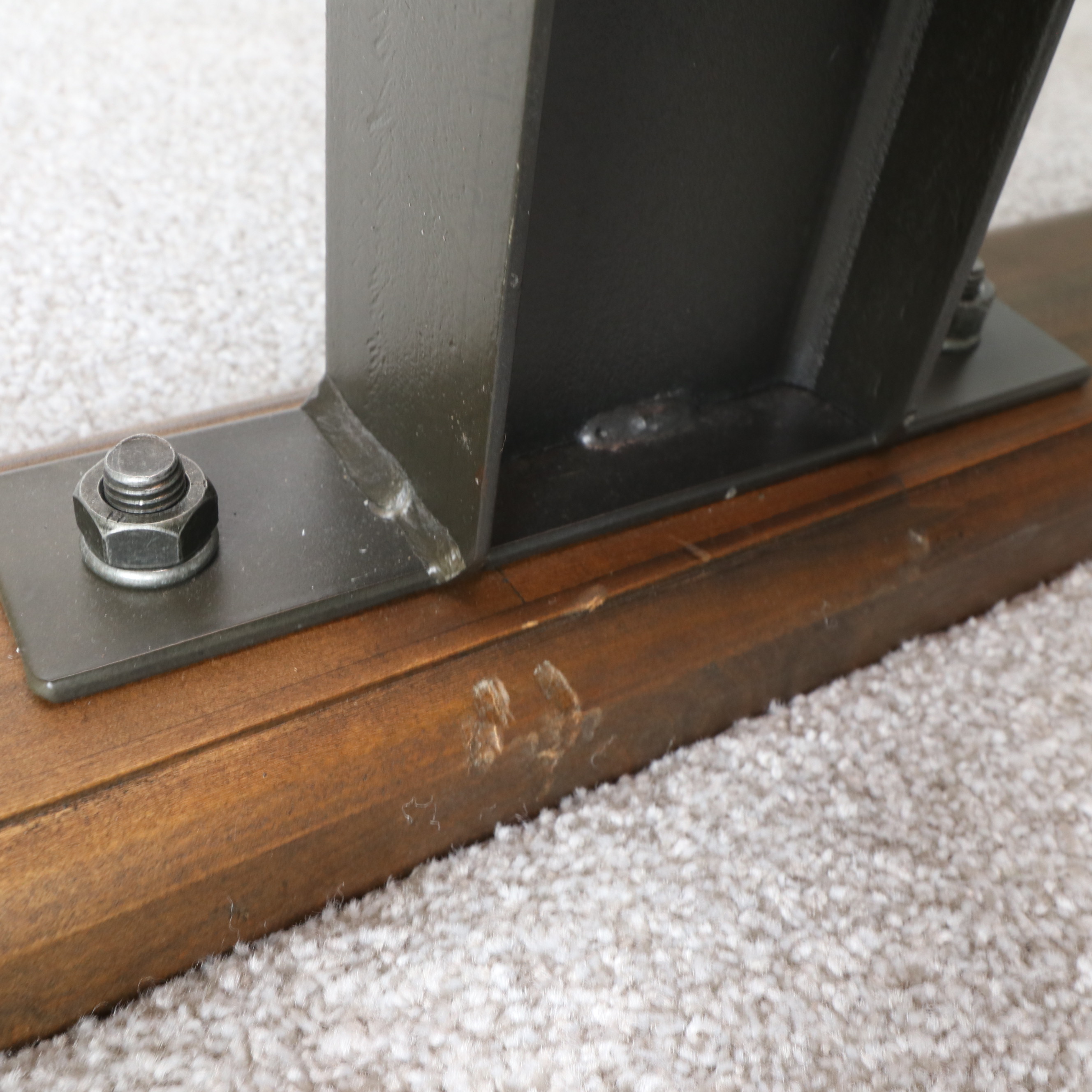 World Market "Galvin" Wood Table with Swing Out Seats