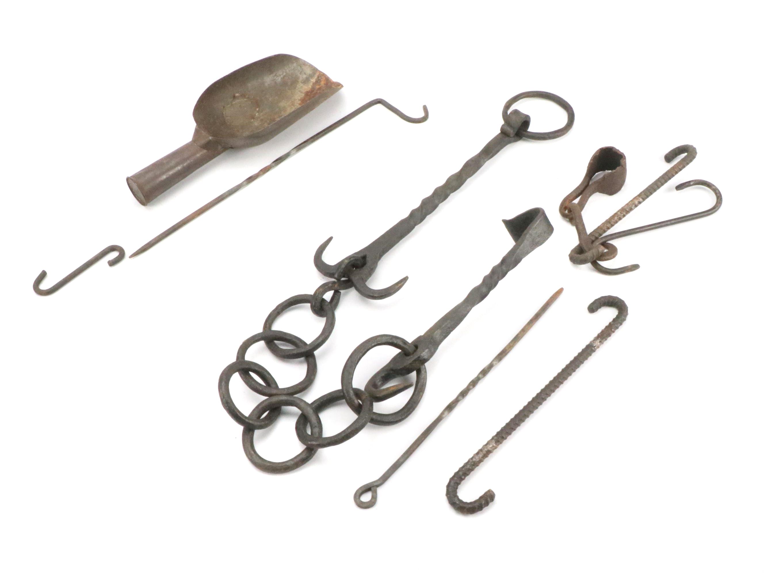 Hare, Leaf, & Co with Cast Iron Kettle, Gate Cast, Cannon Tools and Cookware