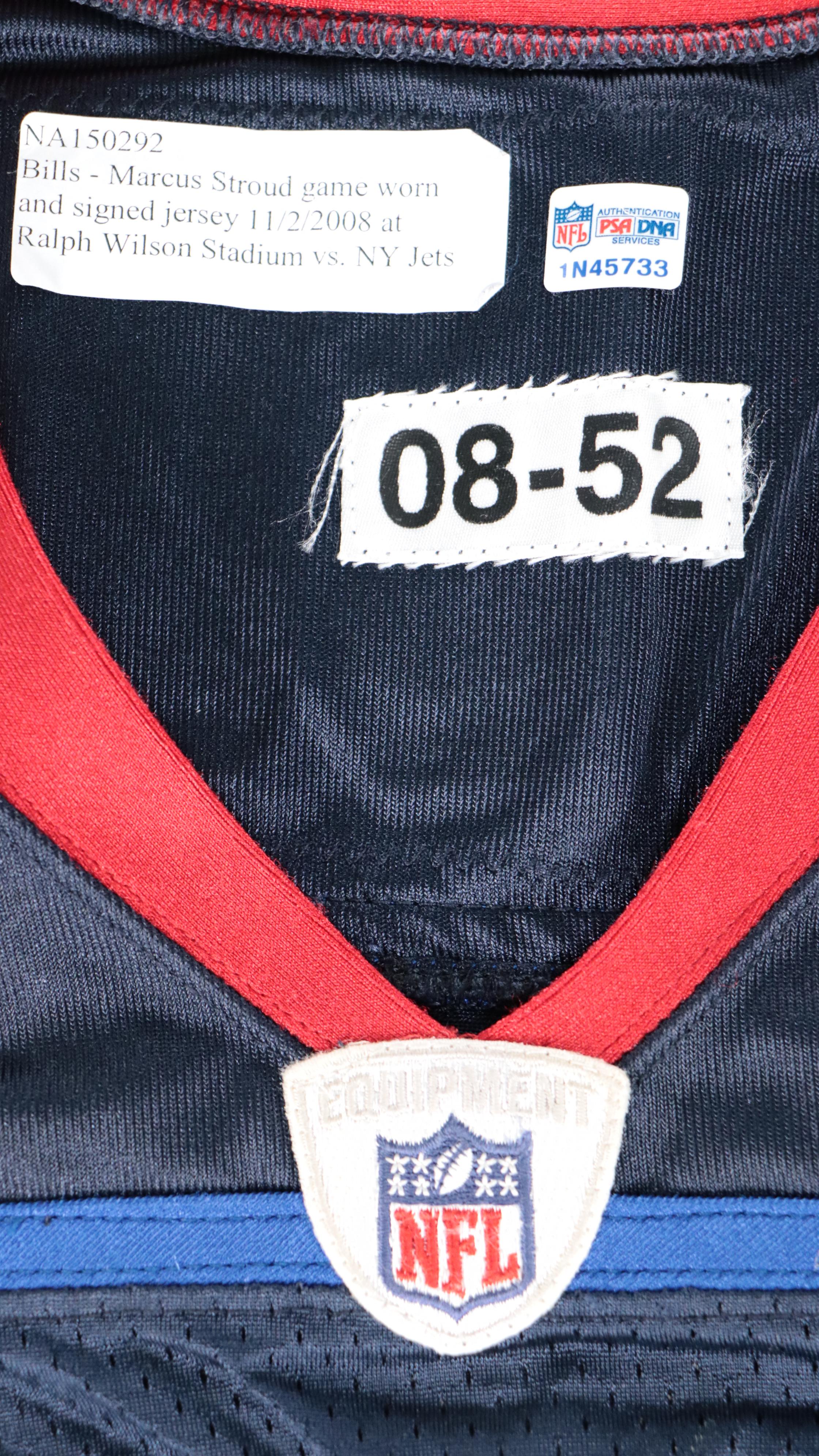 Marcus Stroud Game Worn and Signed Buffalo Bills Reebok Football Jersey