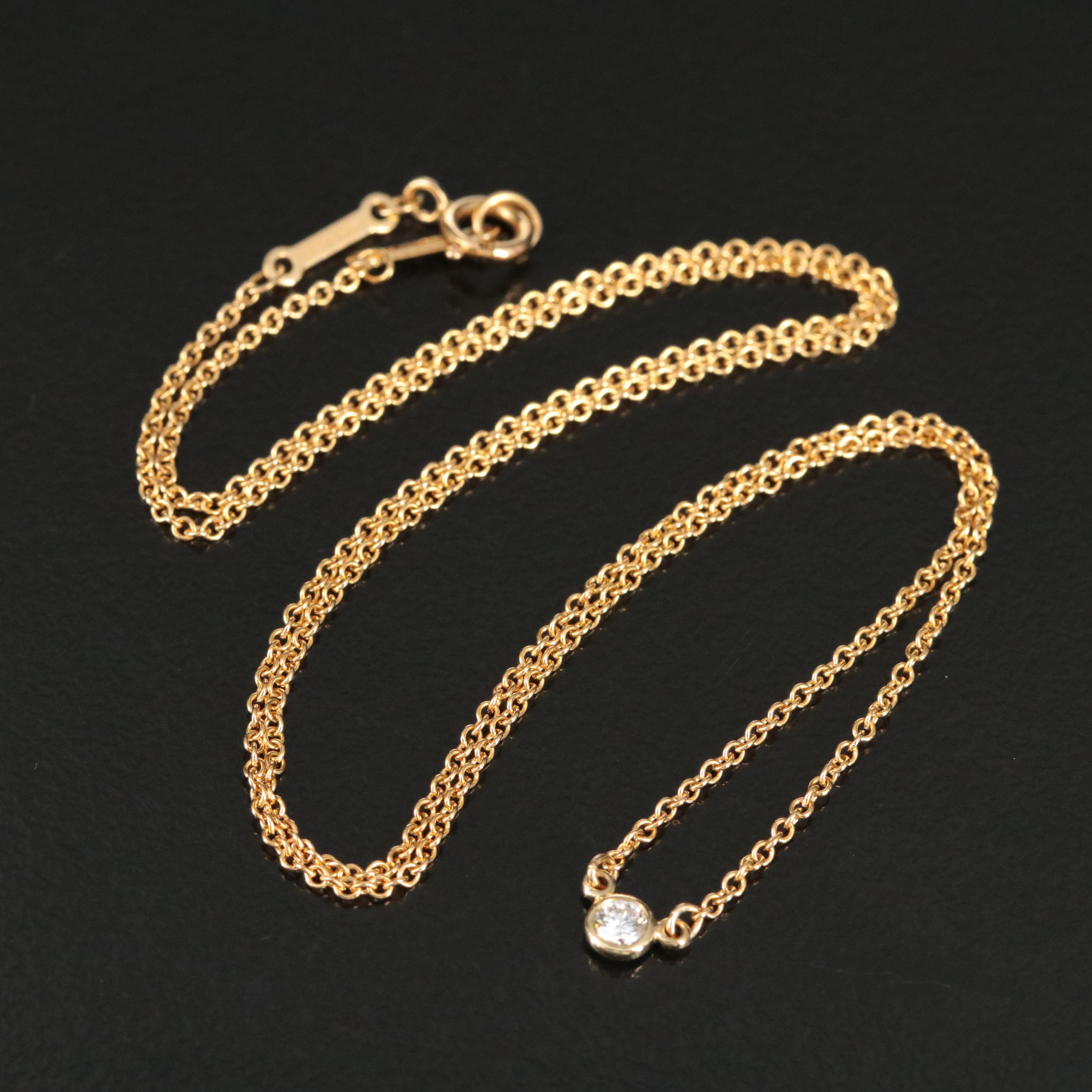 Elsa Peretti for Tiffany & Co. Diamonds by the Yard 18K Diamond Necklace