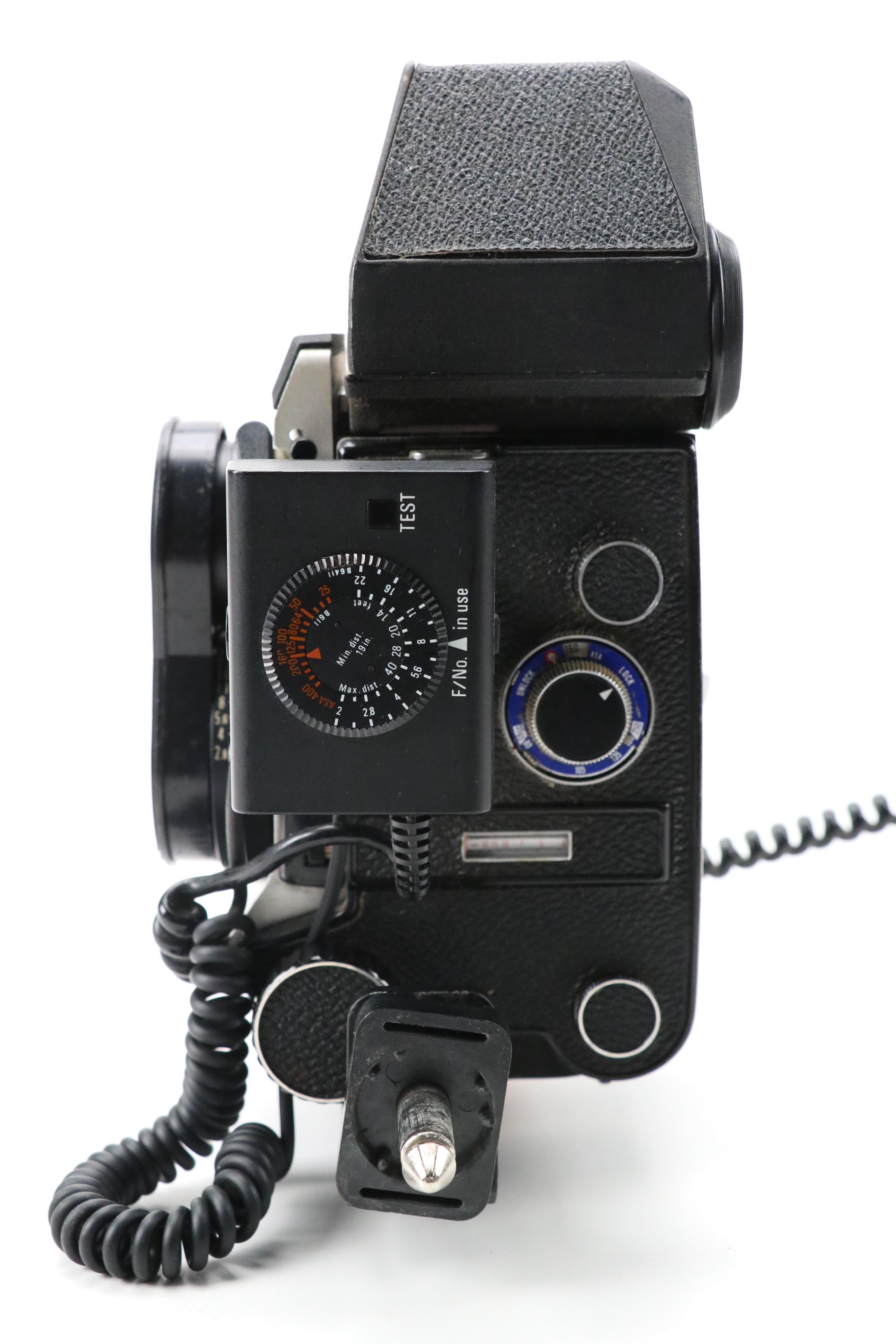 Mamiya C330 Twin Lens Camera with Sunpak Auto611 Thyristor Flash and More