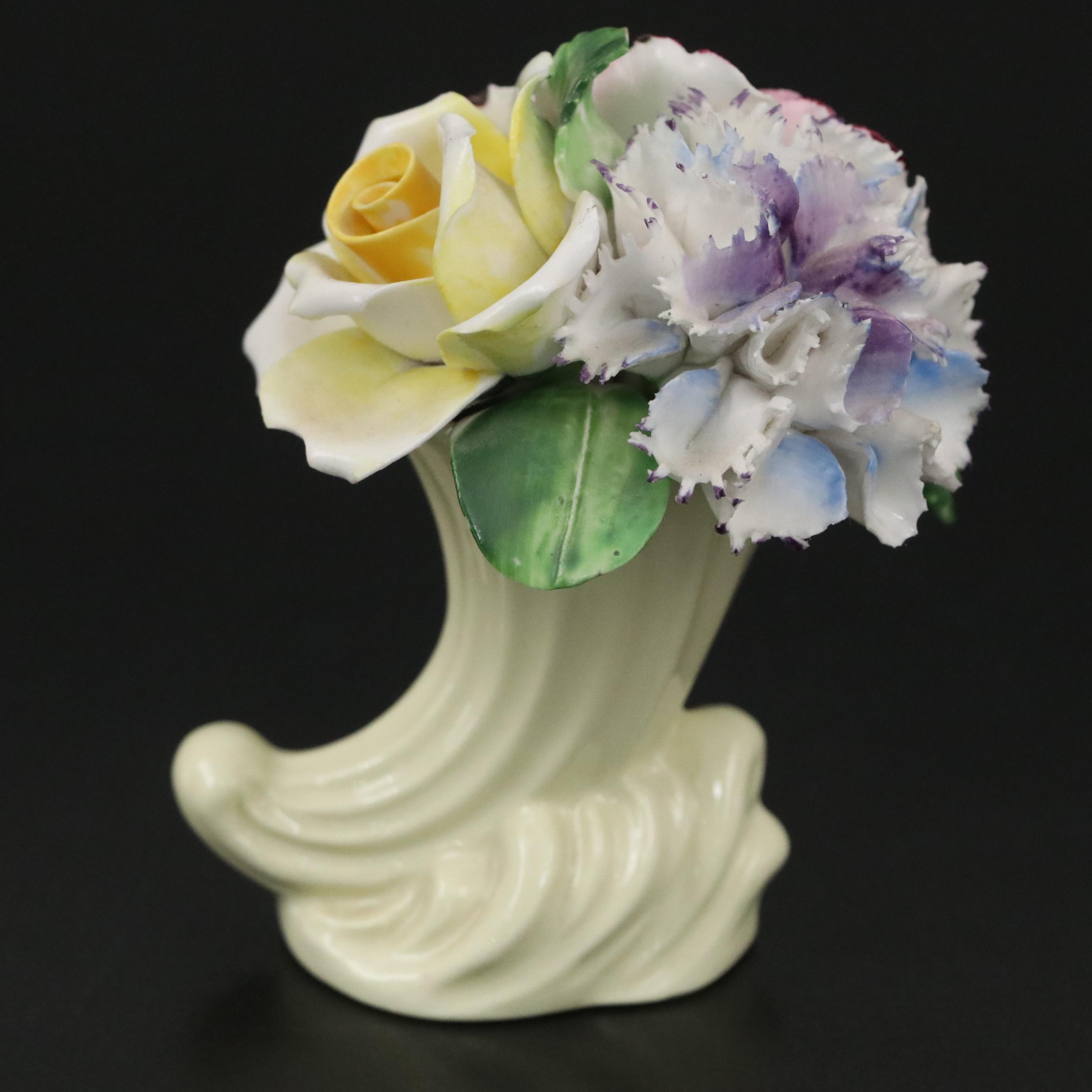 Radnor Bone China Flower Bouquet with Other Teacups and Saucers