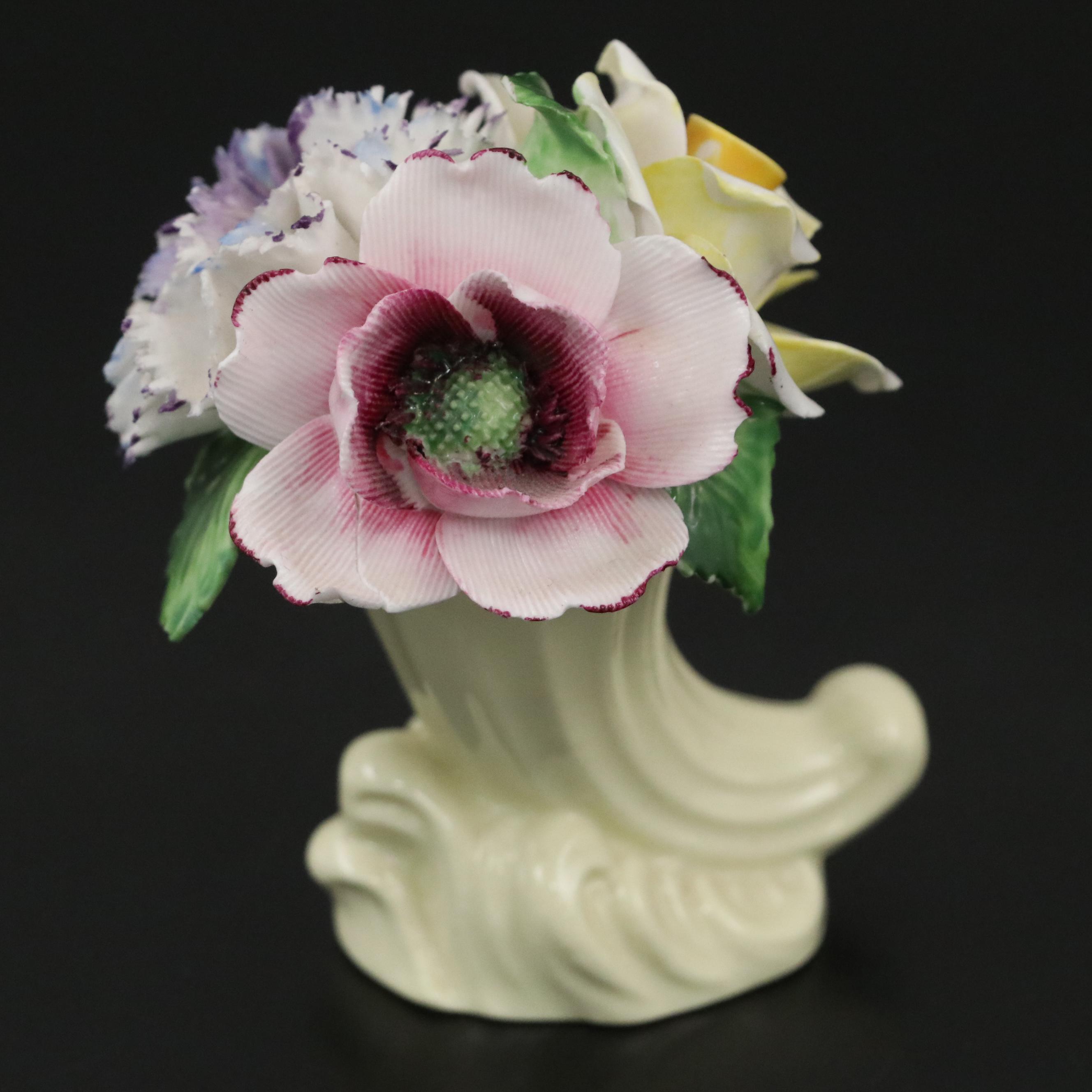 Radnor Bone China Flower Bouquet with Other Teacups and Saucers