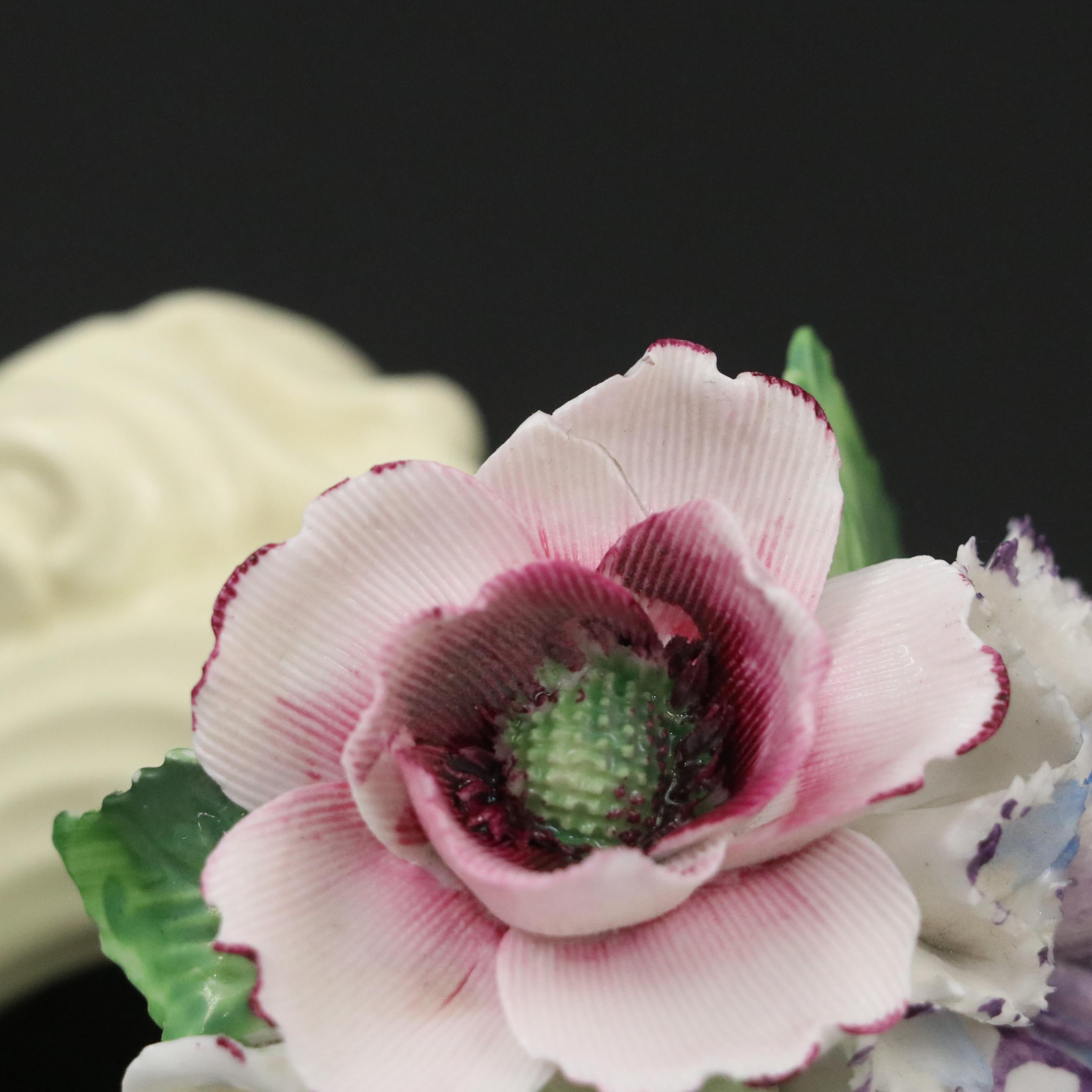 Radnor Bone China Flower Bouquet with Other Teacups and Saucers