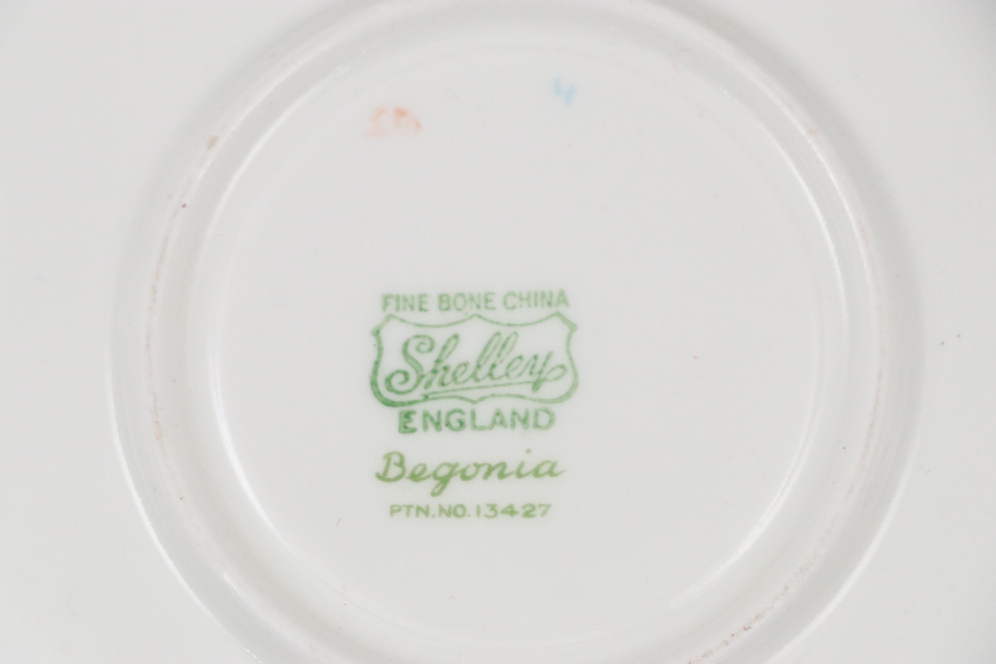 Radnor Bone China Flower Bouquet with Other Teacups and Saucers