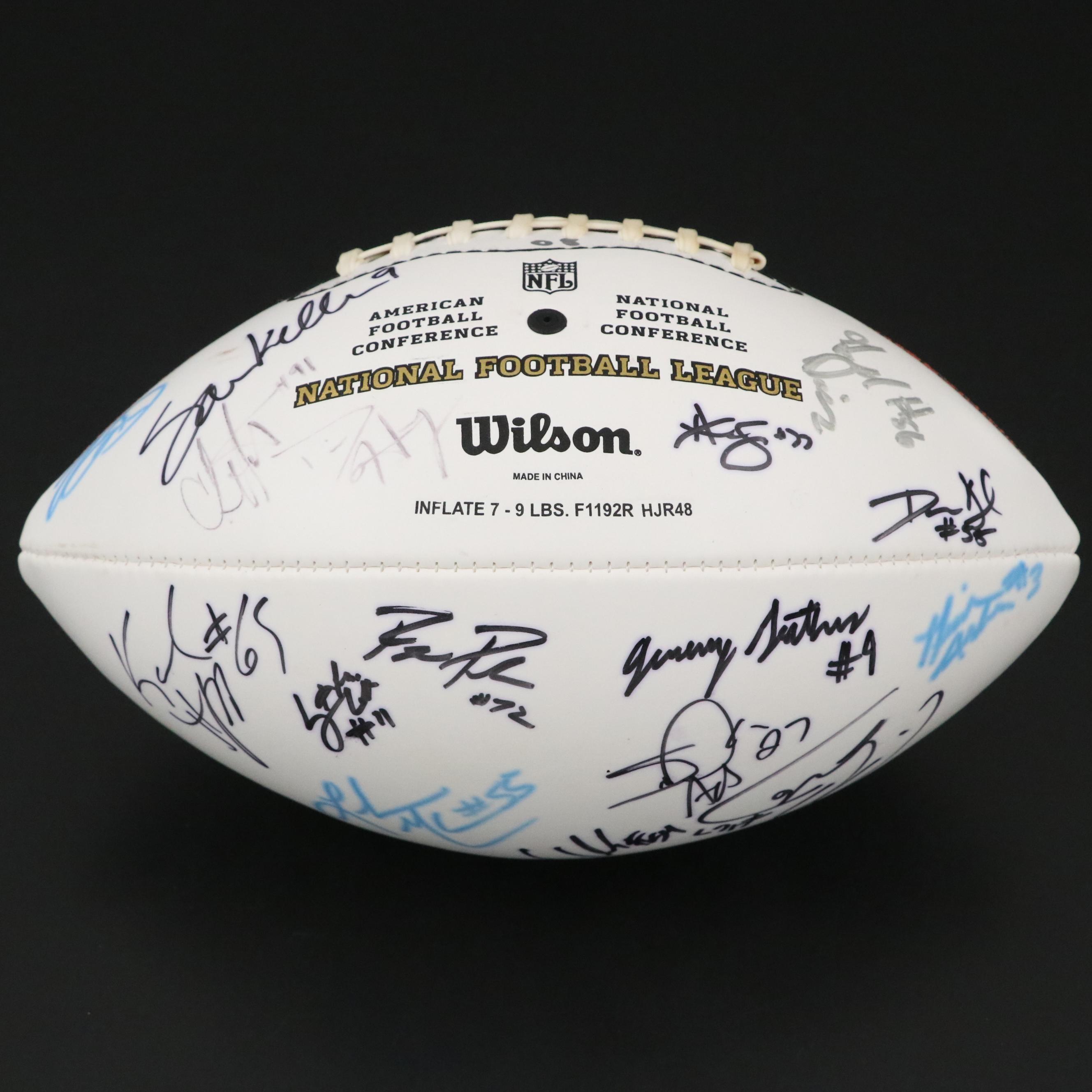 2008 Draft Class Signed Wilson NFL Football Featuring Danny Amendola and More