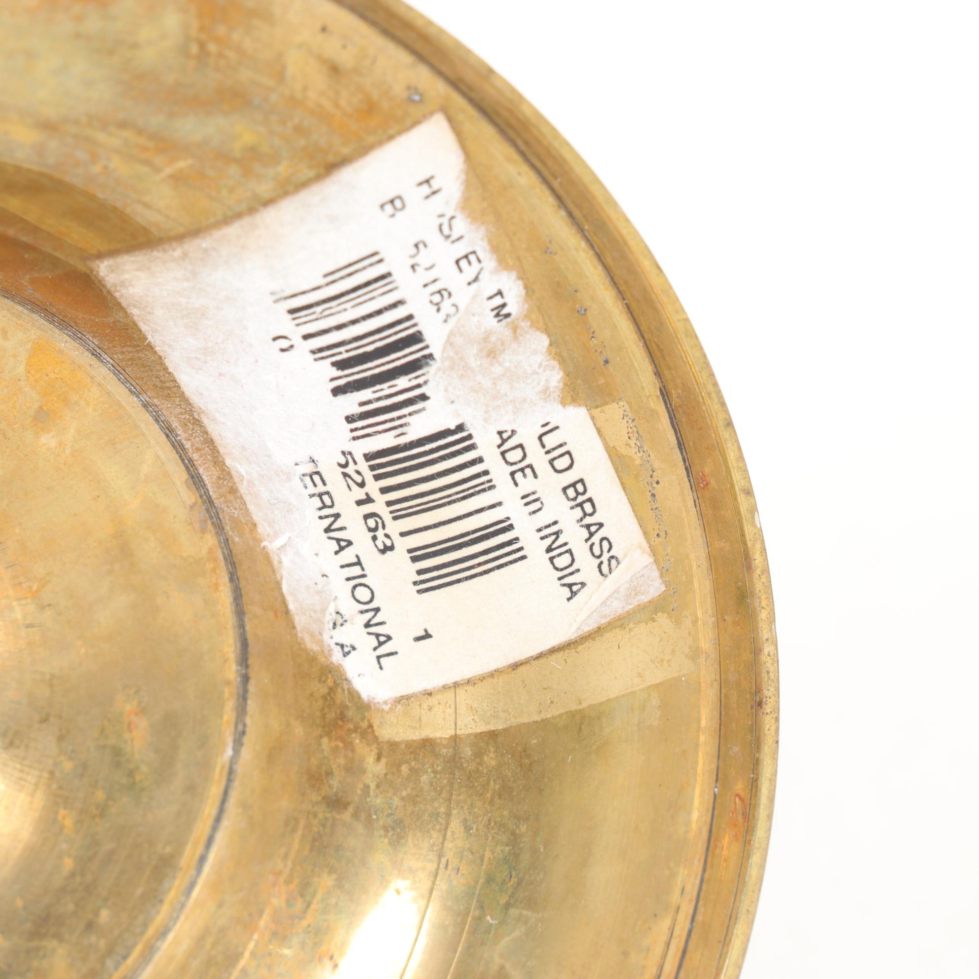 Polished Brass Corkscrew Candle Holders