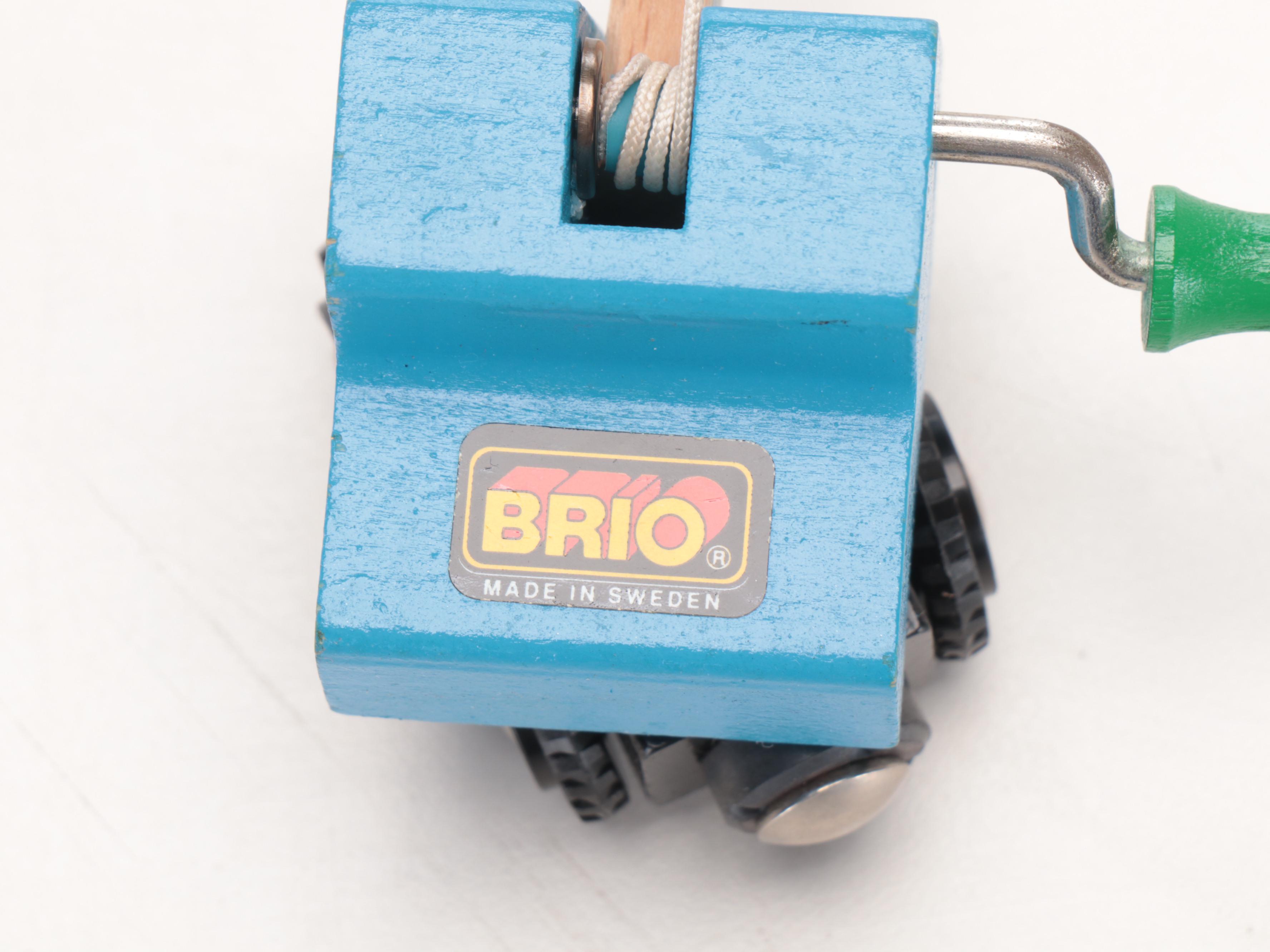 Brio Thomas the Tank Engine and More Wood Train Toys, Track in Storage Tub