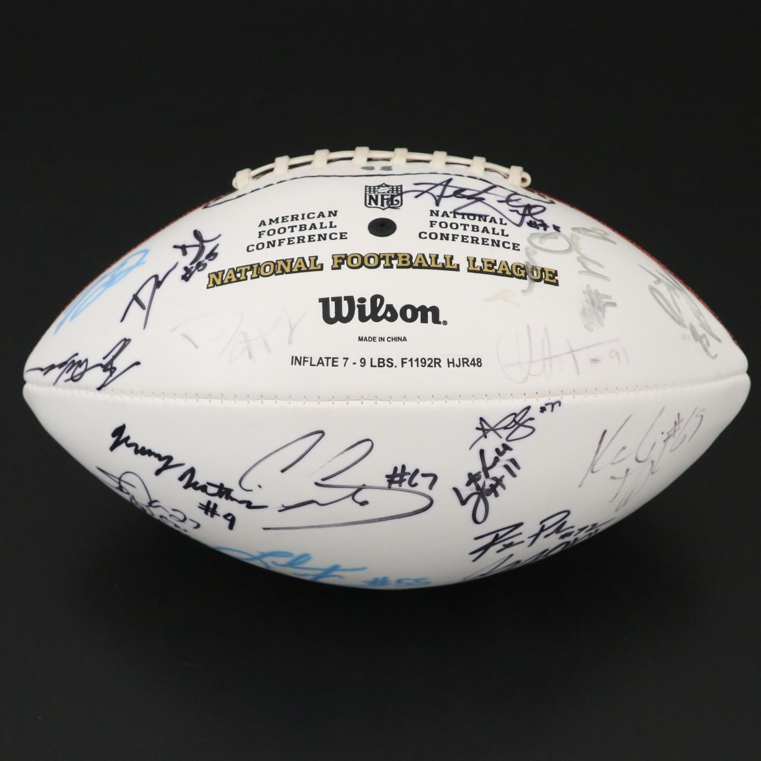 2008 Draft Class Signed Wilson NFL Football Featuring Danny Amendola and More