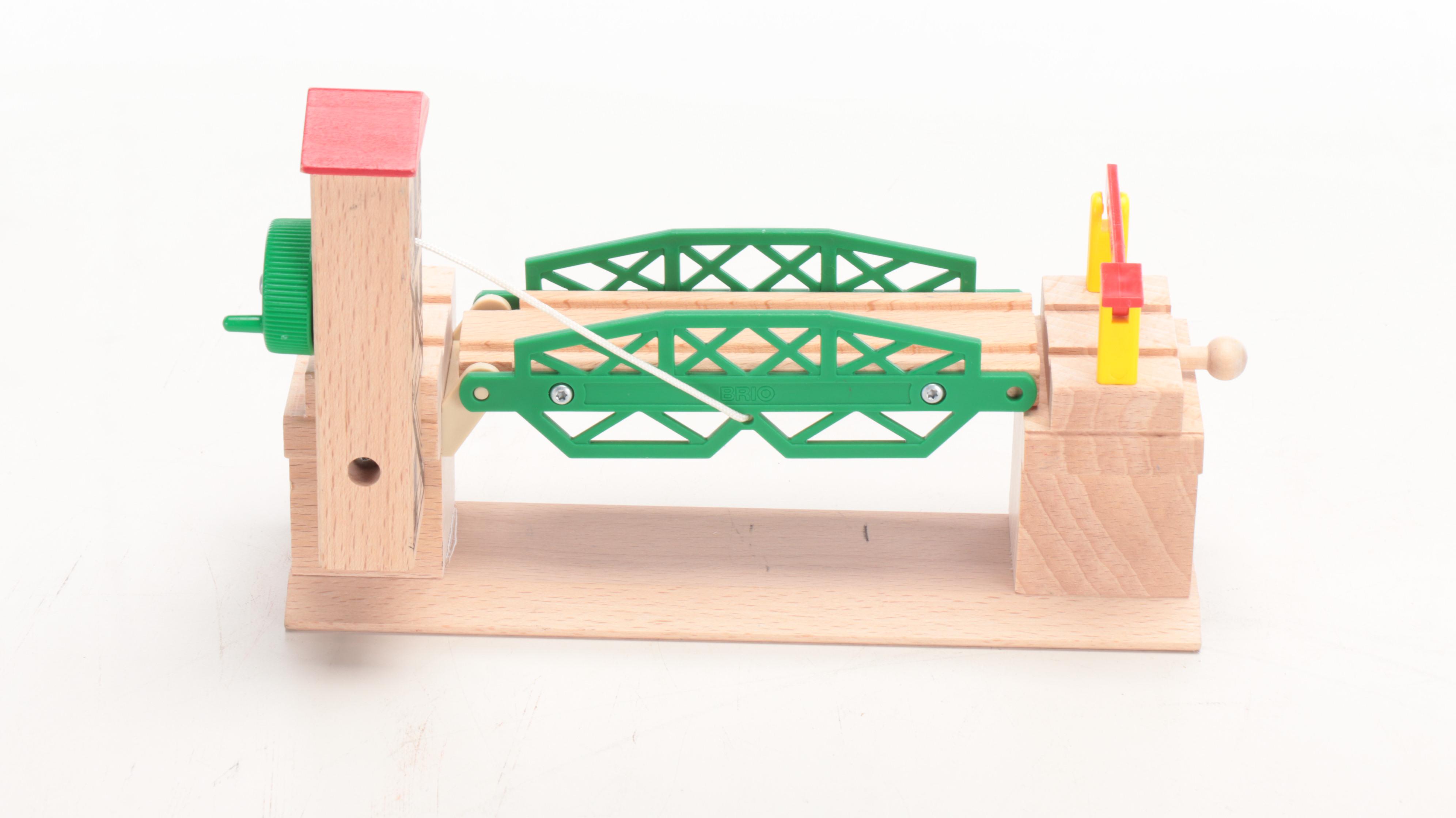 Brio Thomas the Tank Engine and More Wood Train Toys, Track in Storage Tub