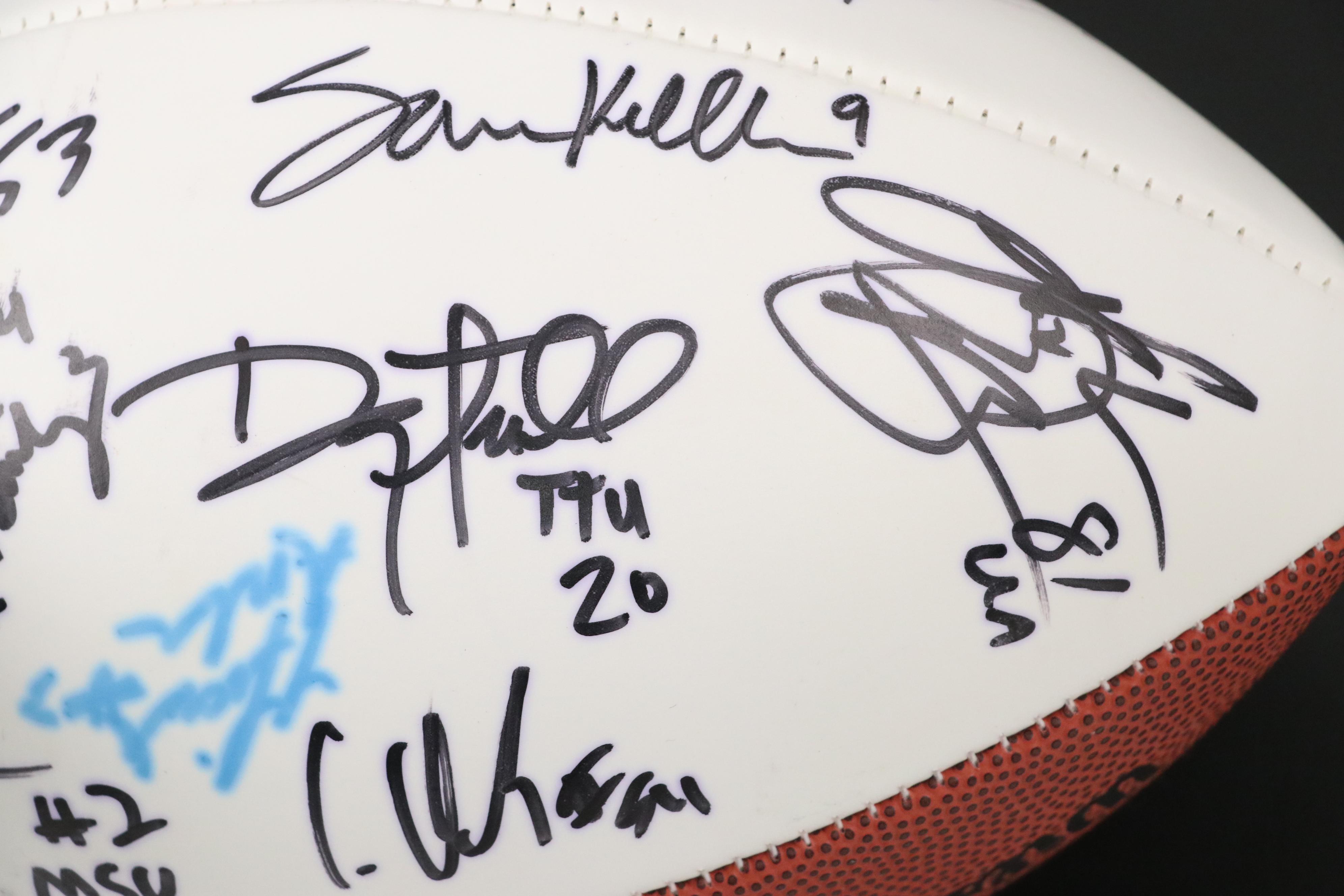 2008 Draft Class Signed Wilson NFL Football Featuring Danny Amendola and More