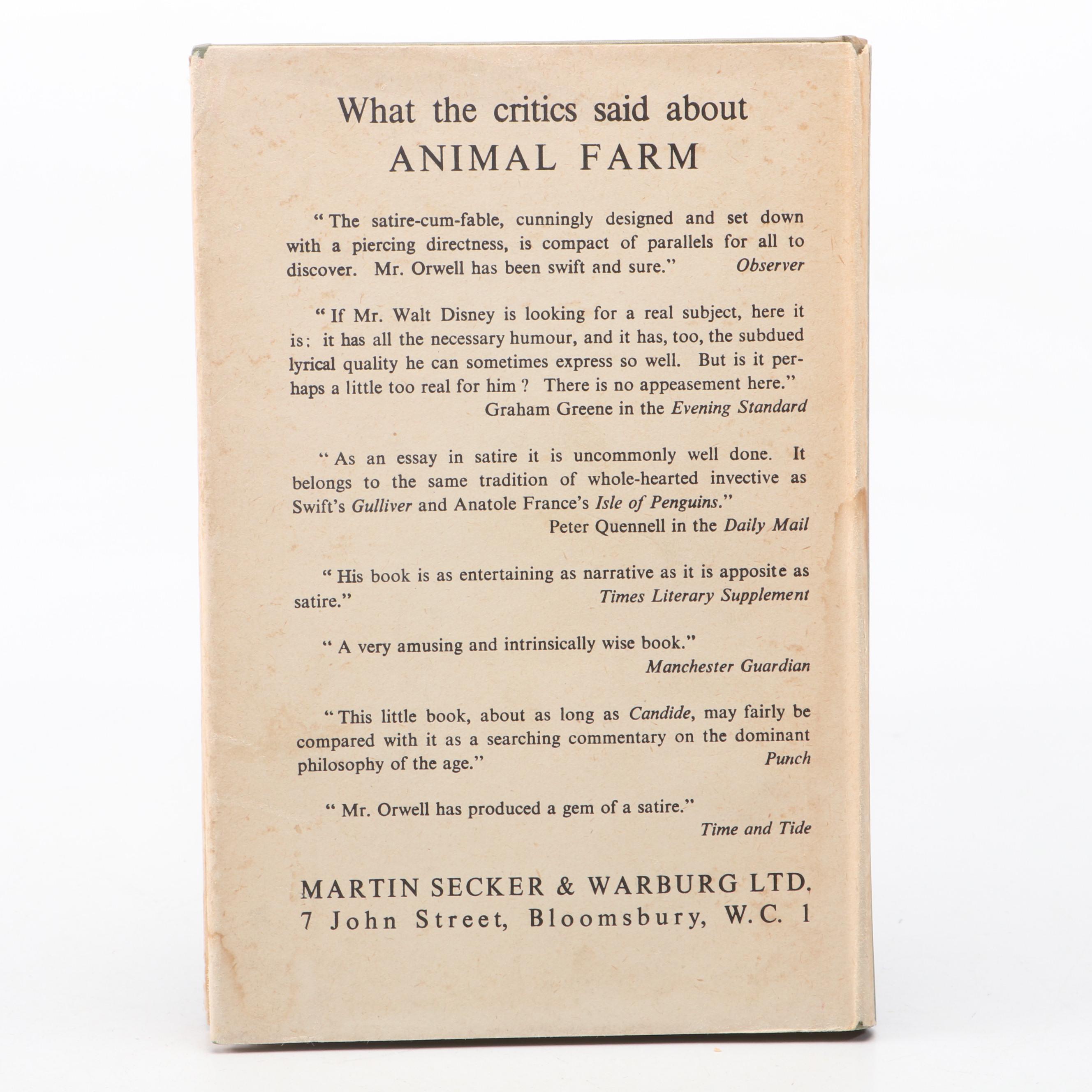 Cheap Edition "Animal Farm" by George Orwell, 1950