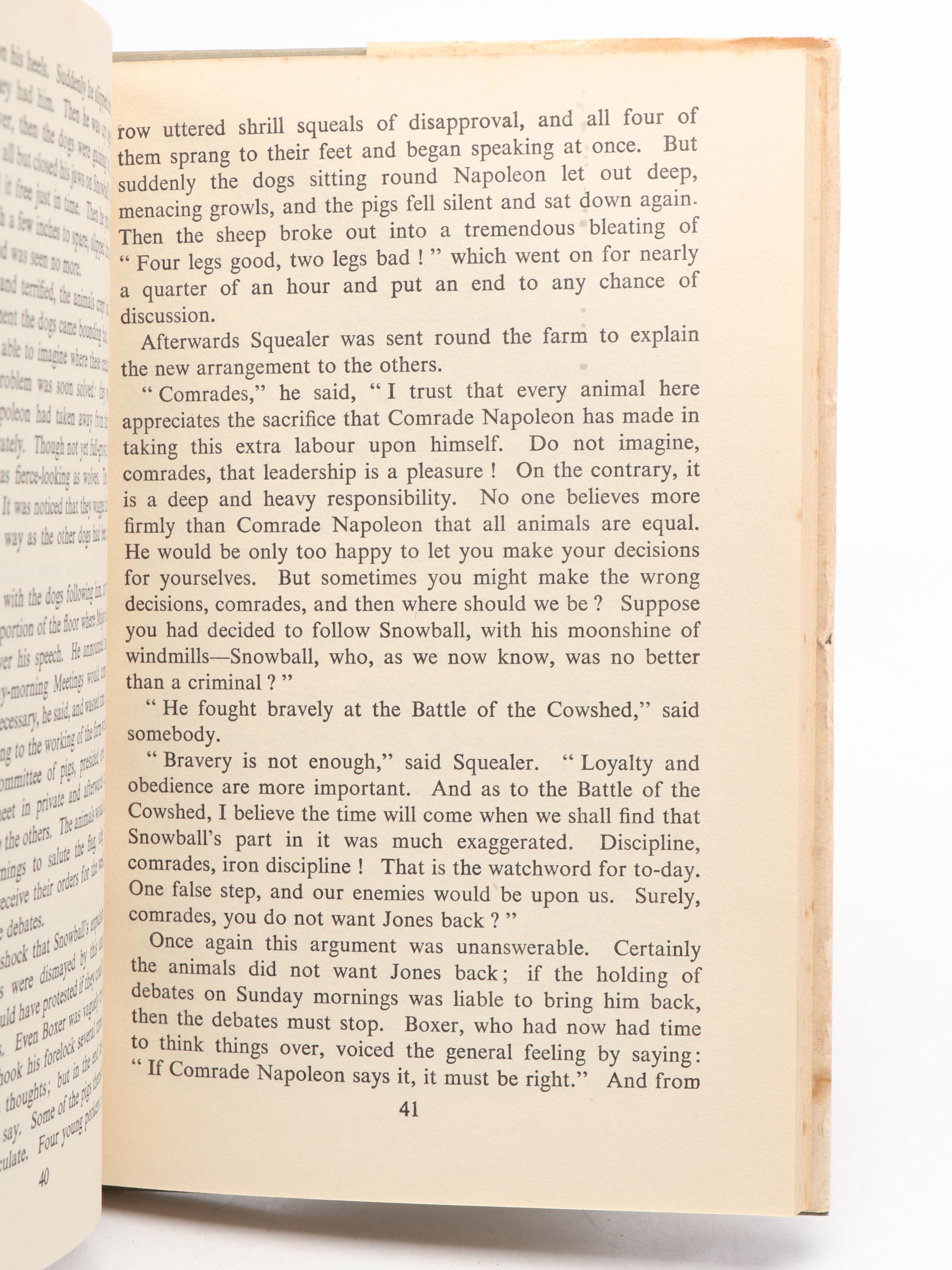 Cheap Edition "Animal Farm" by George Orwell, 1950