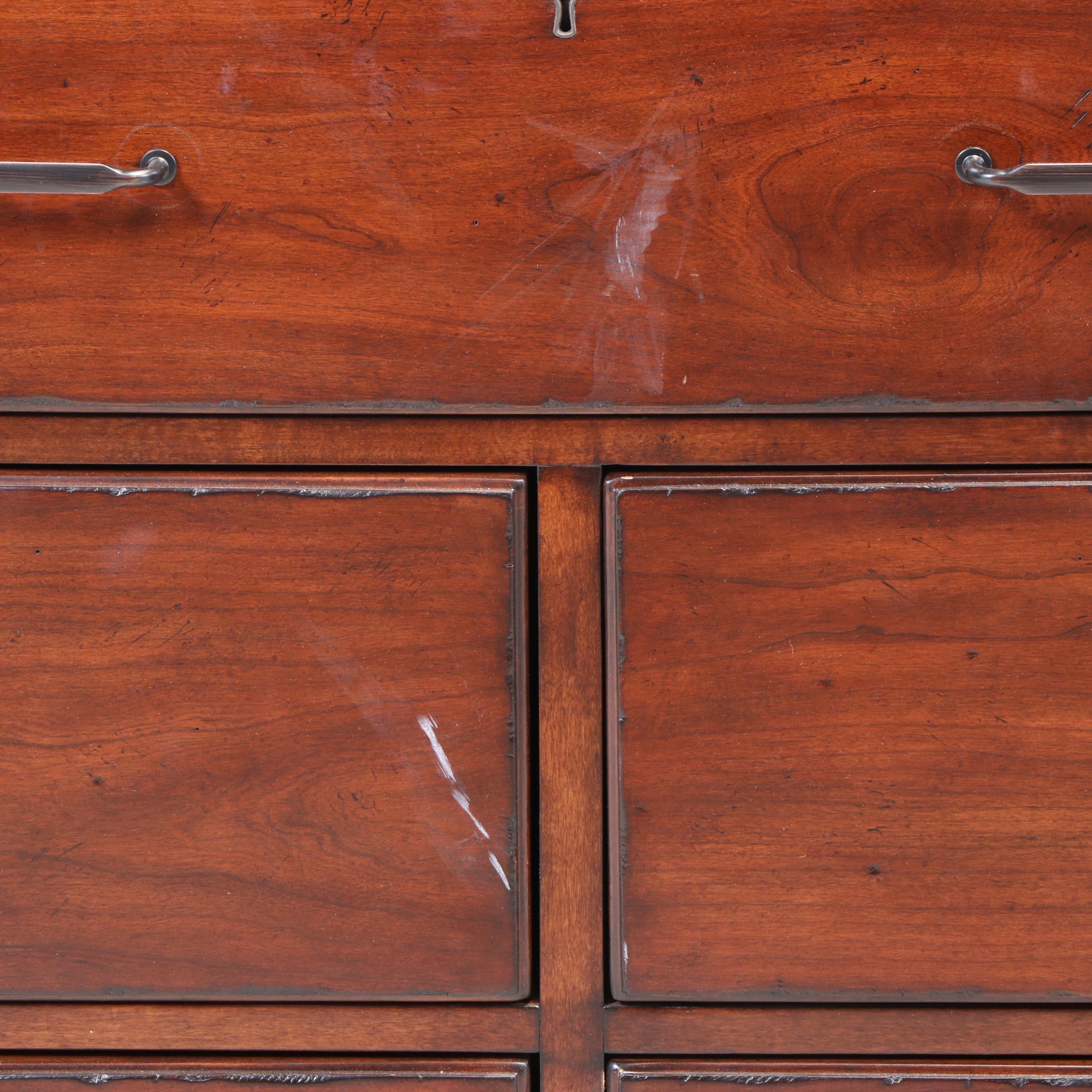 Wrangler Home Rustic Cherrywood Ten-Drawer Bowfront Chest