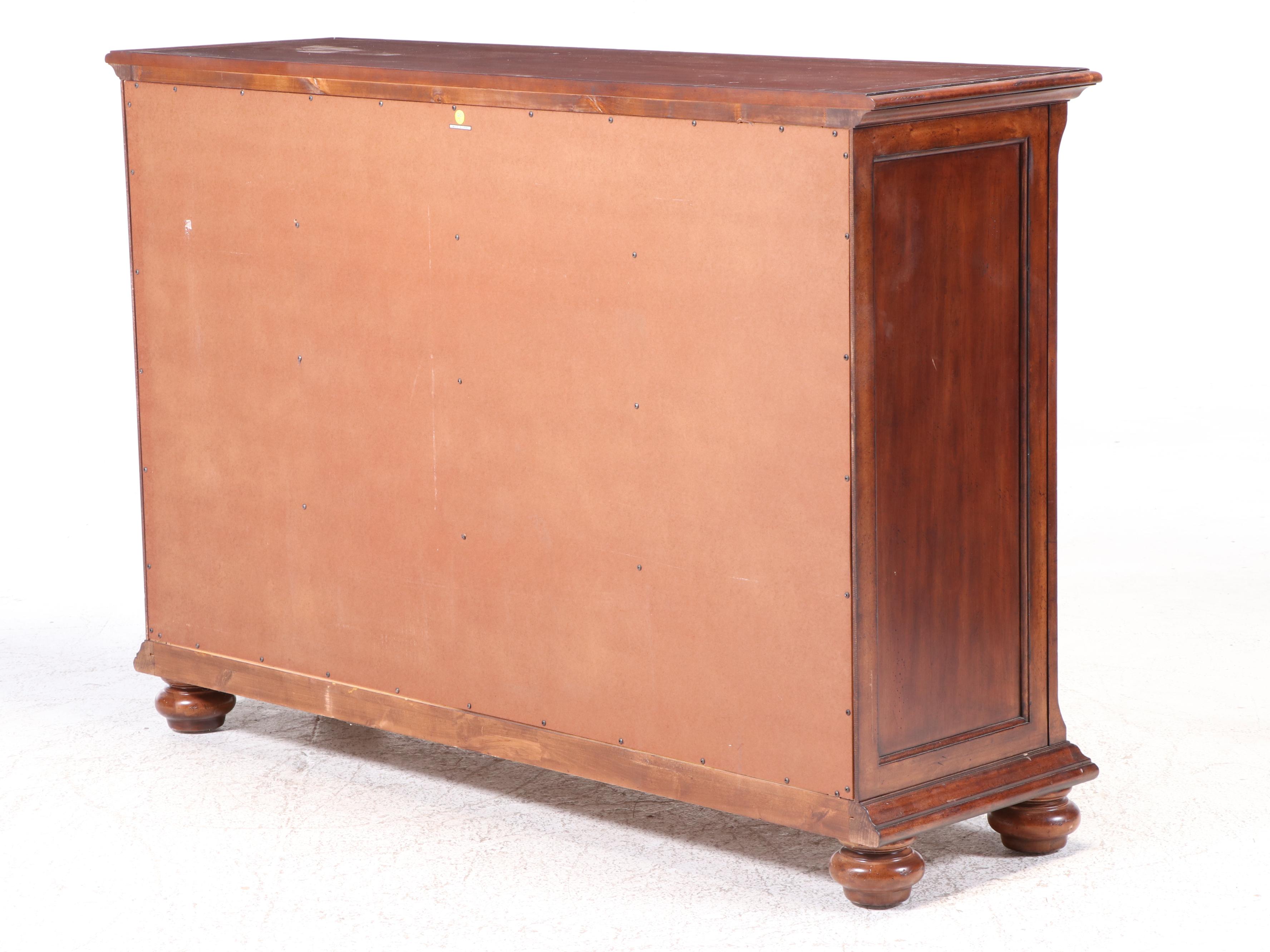 Wrangler Home Rustic Cherrywood Ten-Drawer Bowfront Chest