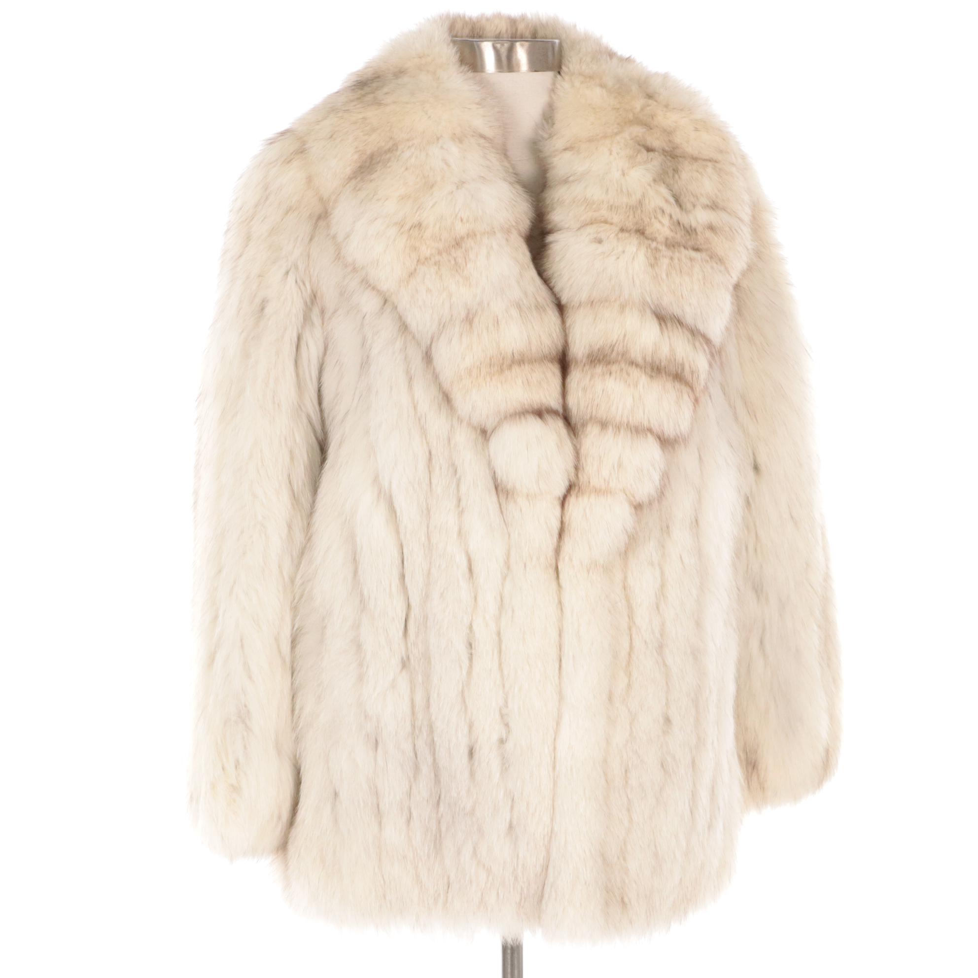 Saga Blue Fox Fur Jacket for Leonard Schwartz Furs