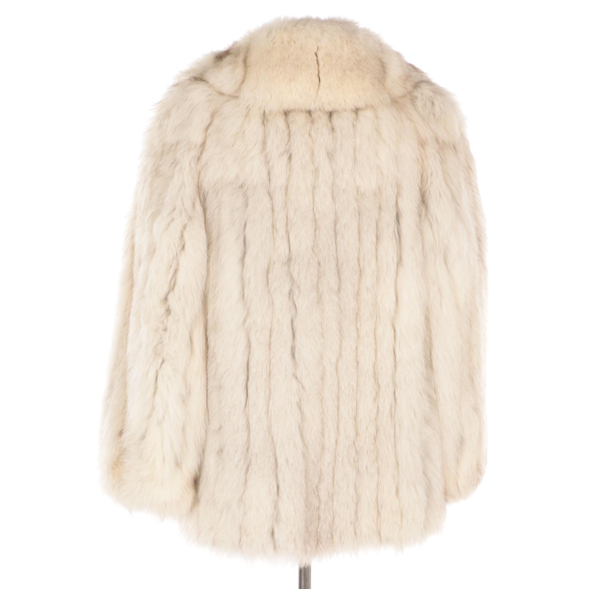 Saga Blue Fox Fur Jacket for Leonard Schwartz Furs