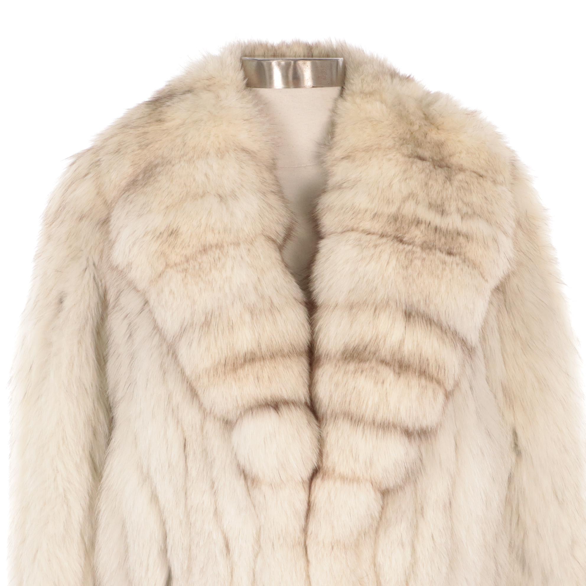 Saga Blue Fox Fur Jacket for Leonard Schwartz Furs