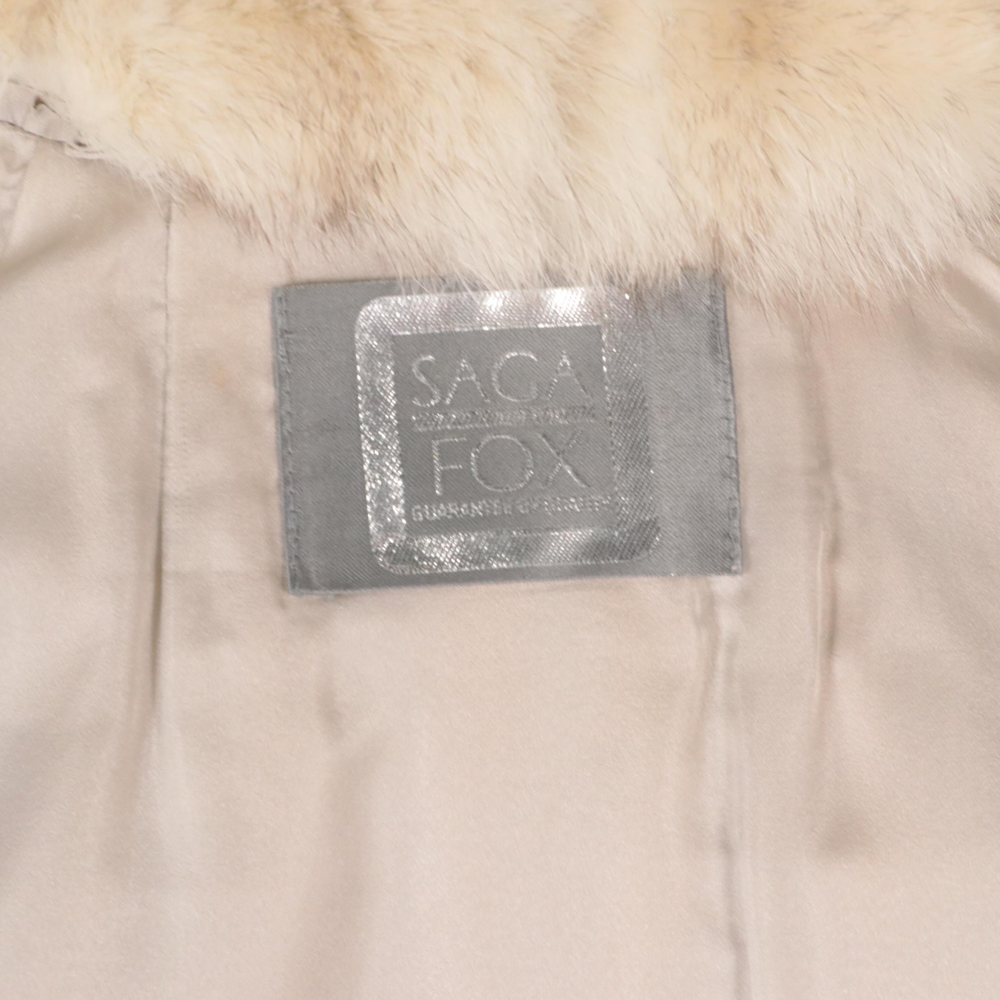 Saga Blue Fox Fur Jacket for Leonard Schwartz Furs