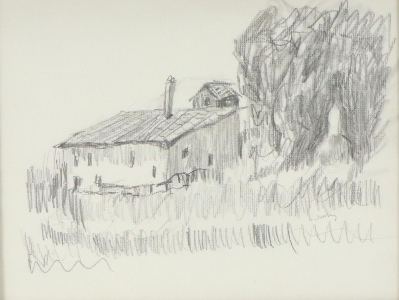 Graphite Landscape Drawing, 21st Century