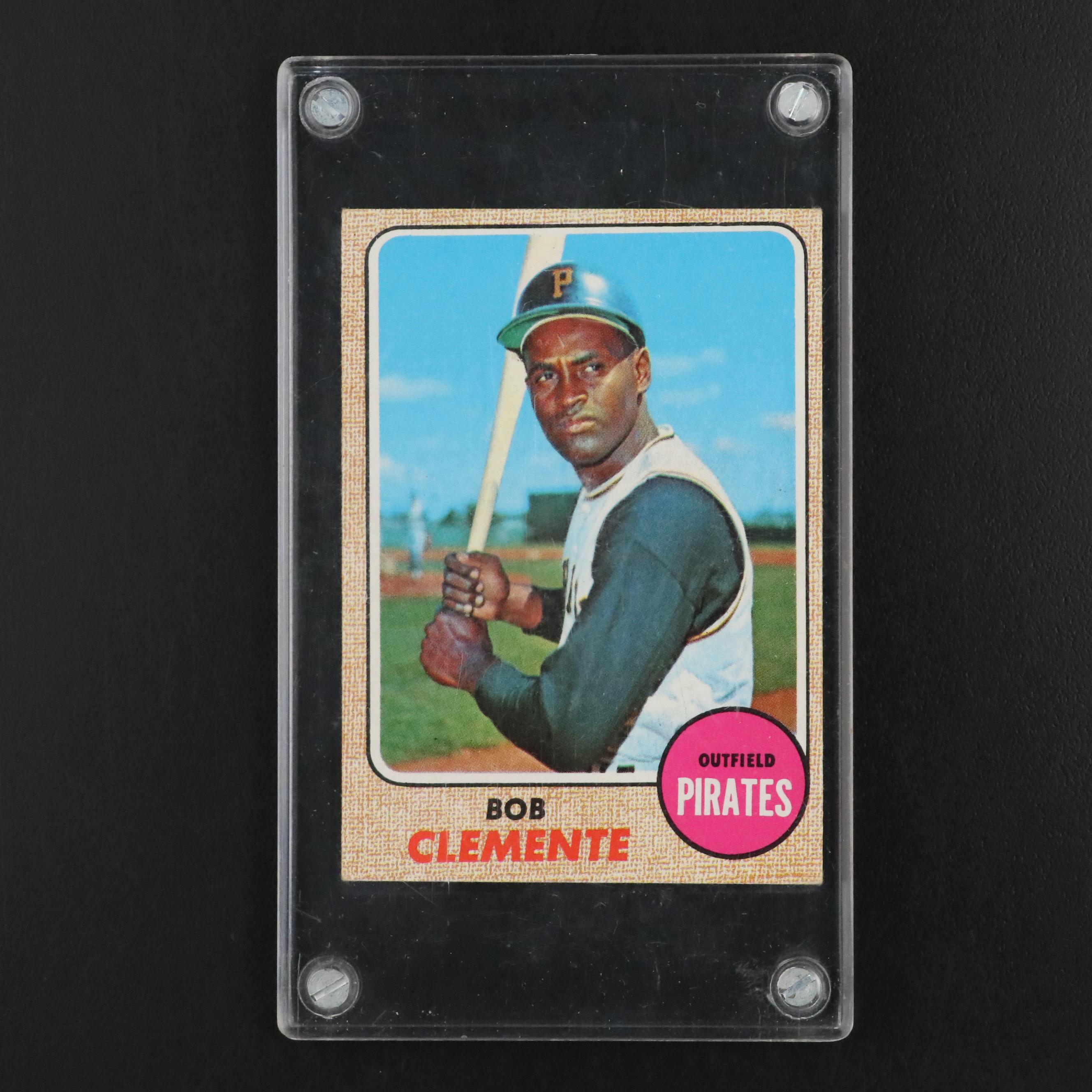 1968 Topps Roberto Clemente Pittsburgh Pirates Baseball Card