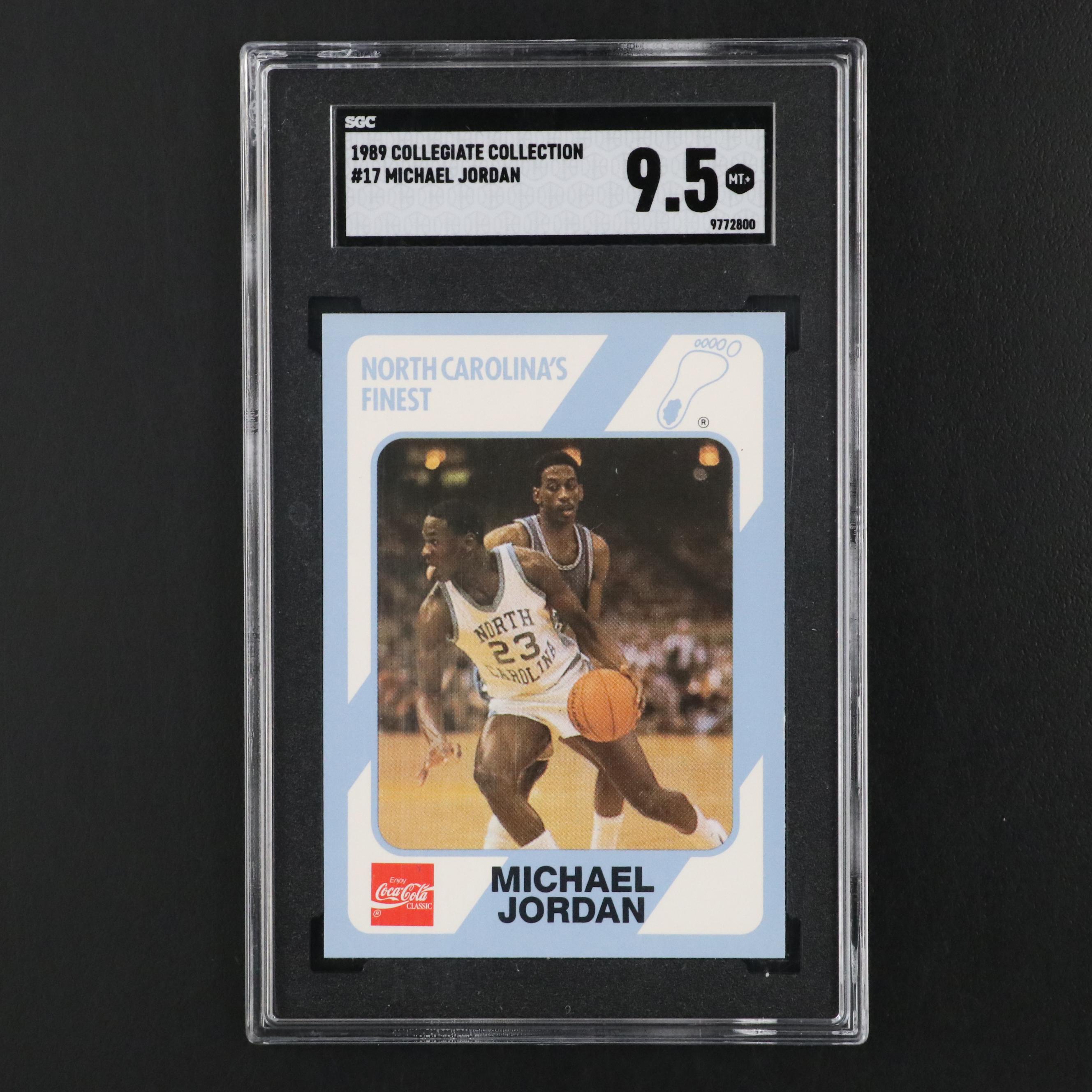 1989 Collegiate Collection Michael Jordan Card #17 Graded SGC 9.5
