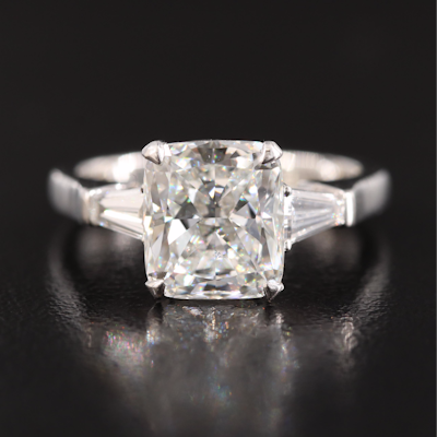 Graff Platinum 3.51 CTW Diamond Ring with GIA Report Graff Platinum 3.51 CTW Diamond Ring with GIA Report
