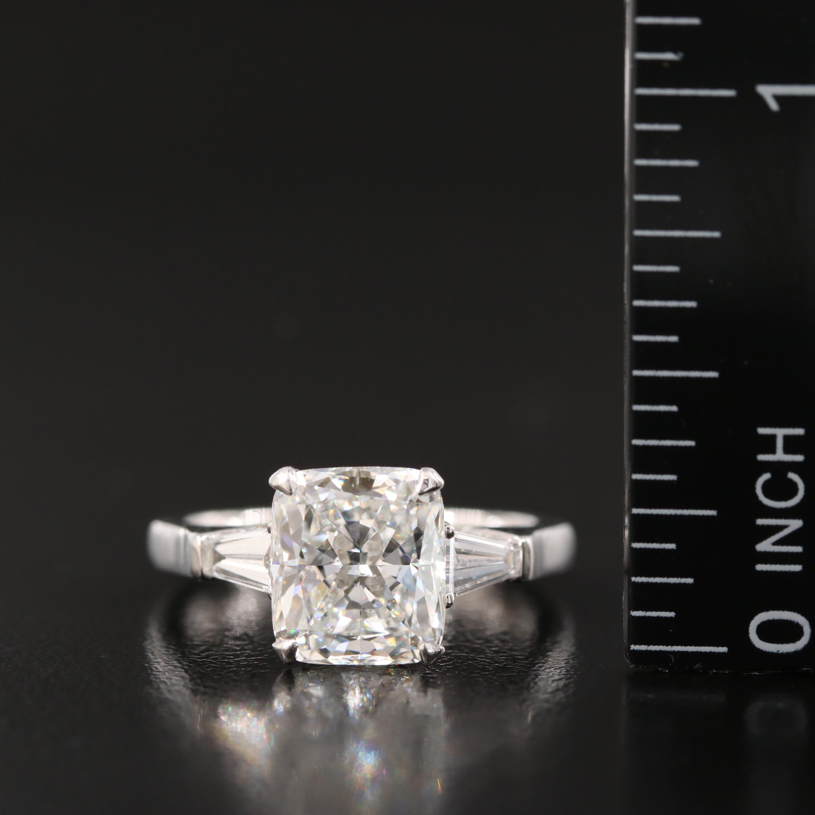 Graff Platinum 3.51 CTW Diamond Ring with GIA Report