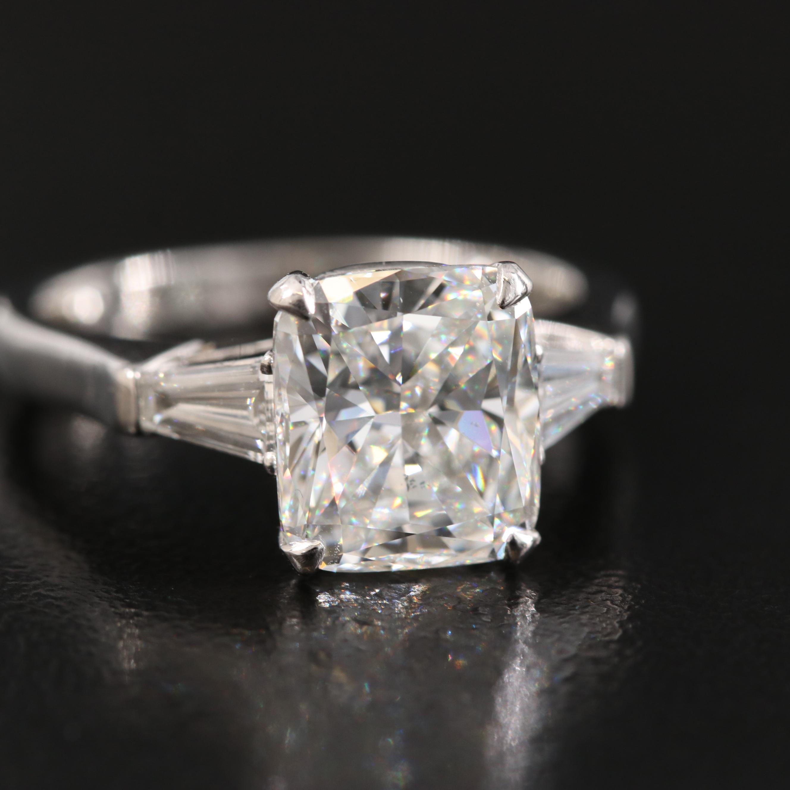 Graff Platinum 3.51 CTW Diamond Ring with GIA Report