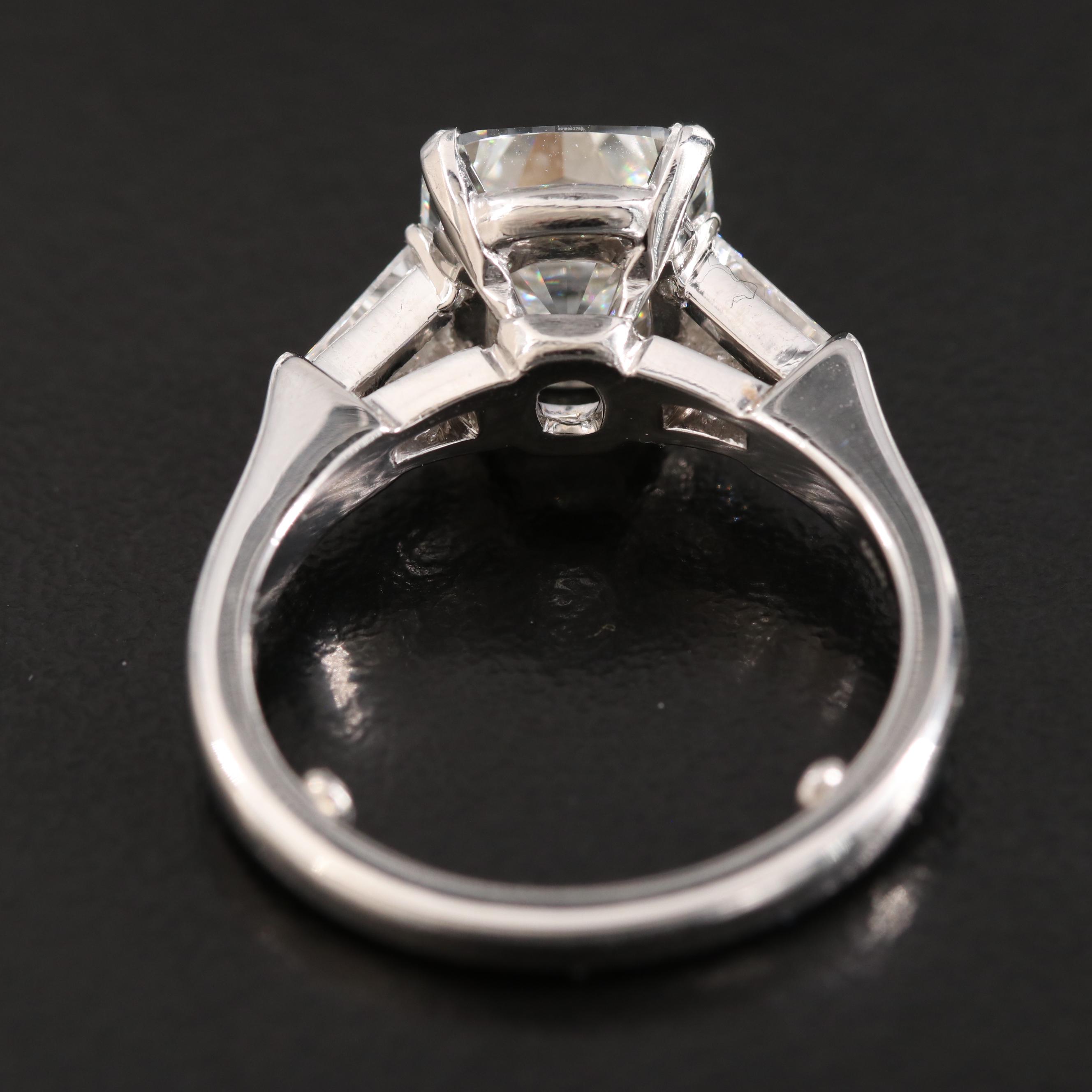 Graff Platinum 3.51 CTW Diamond Ring with GIA Report