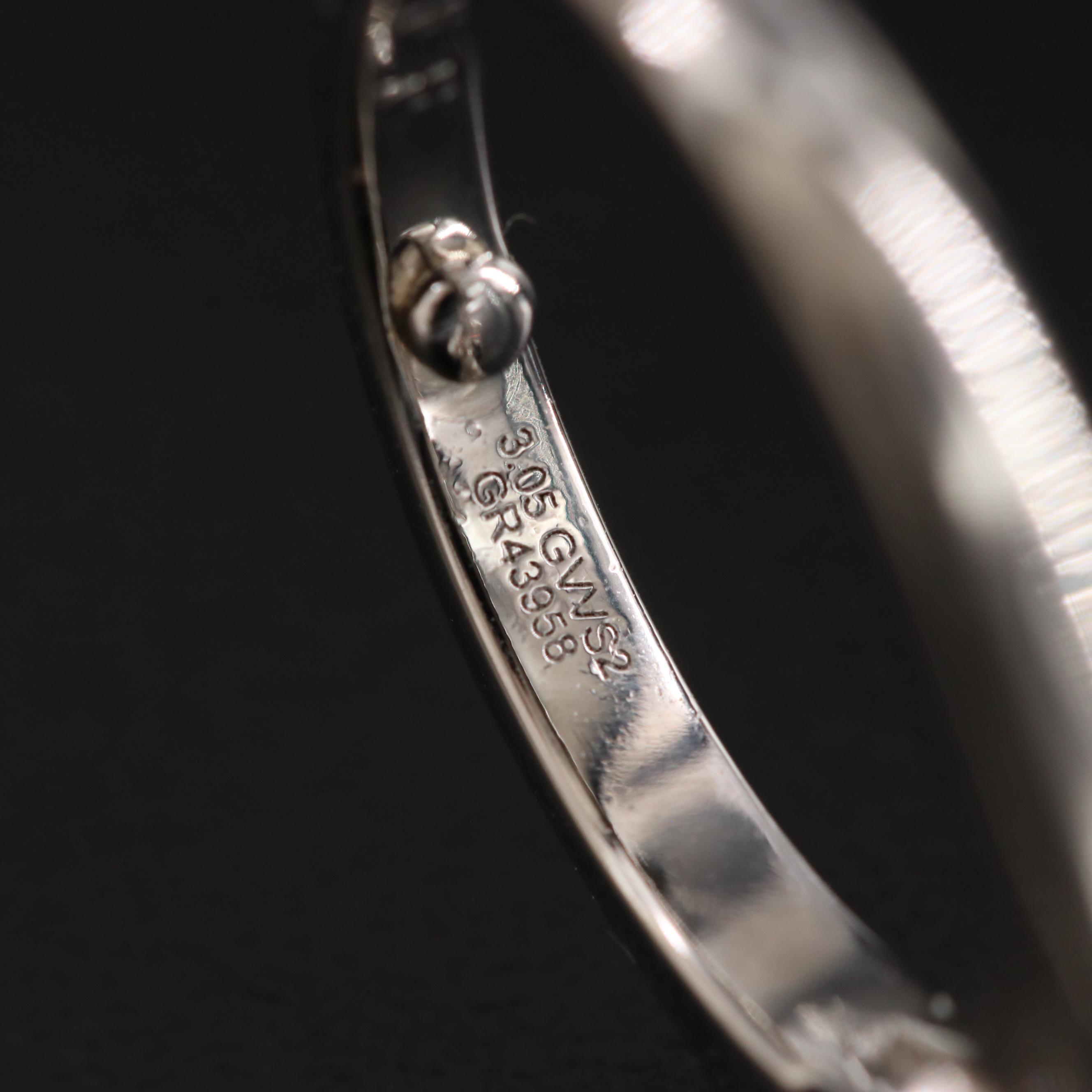 Graff Platinum 3.51 CTW Diamond Ring with GIA Report