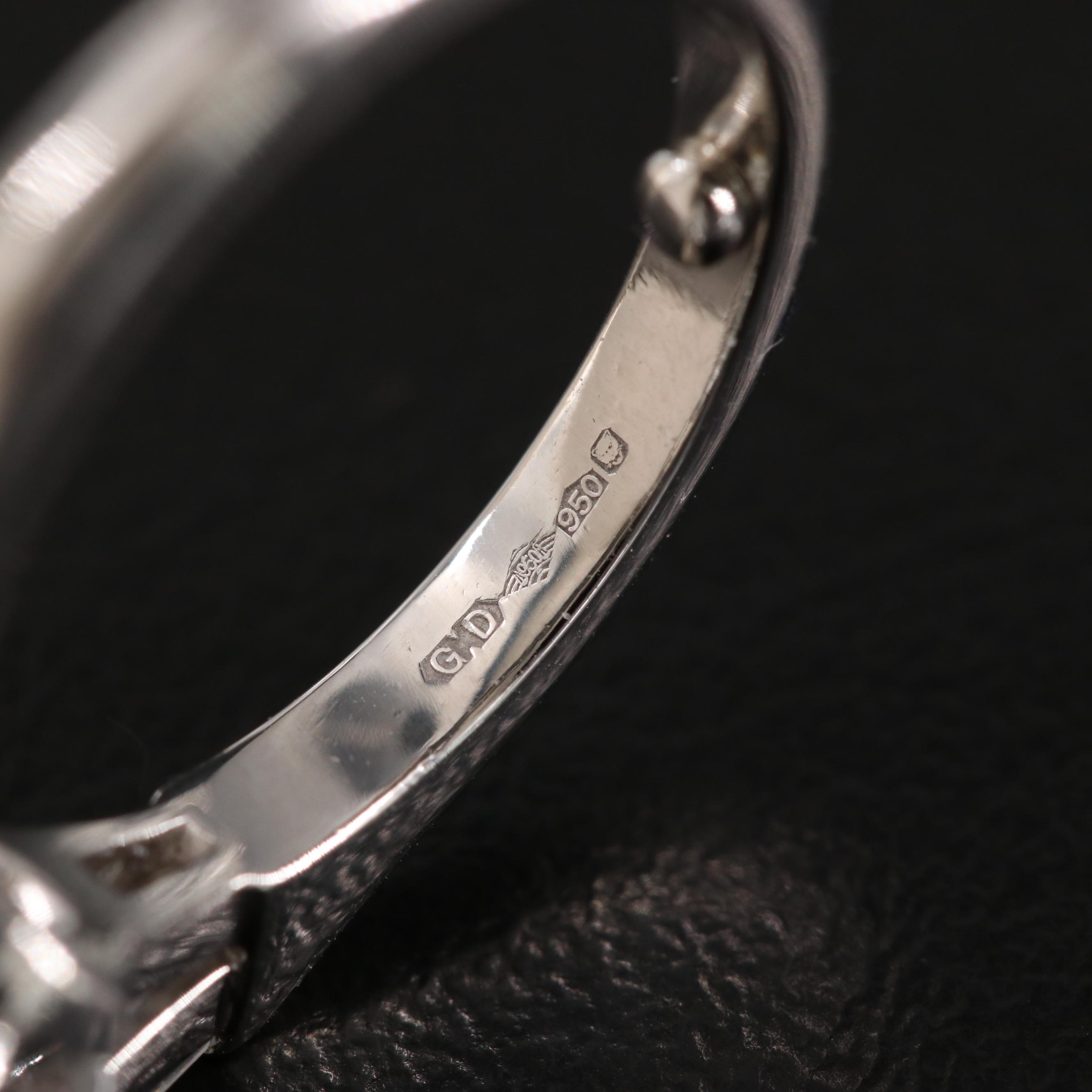 Graff Platinum 3.51 CTW Diamond Ring with GIA Report