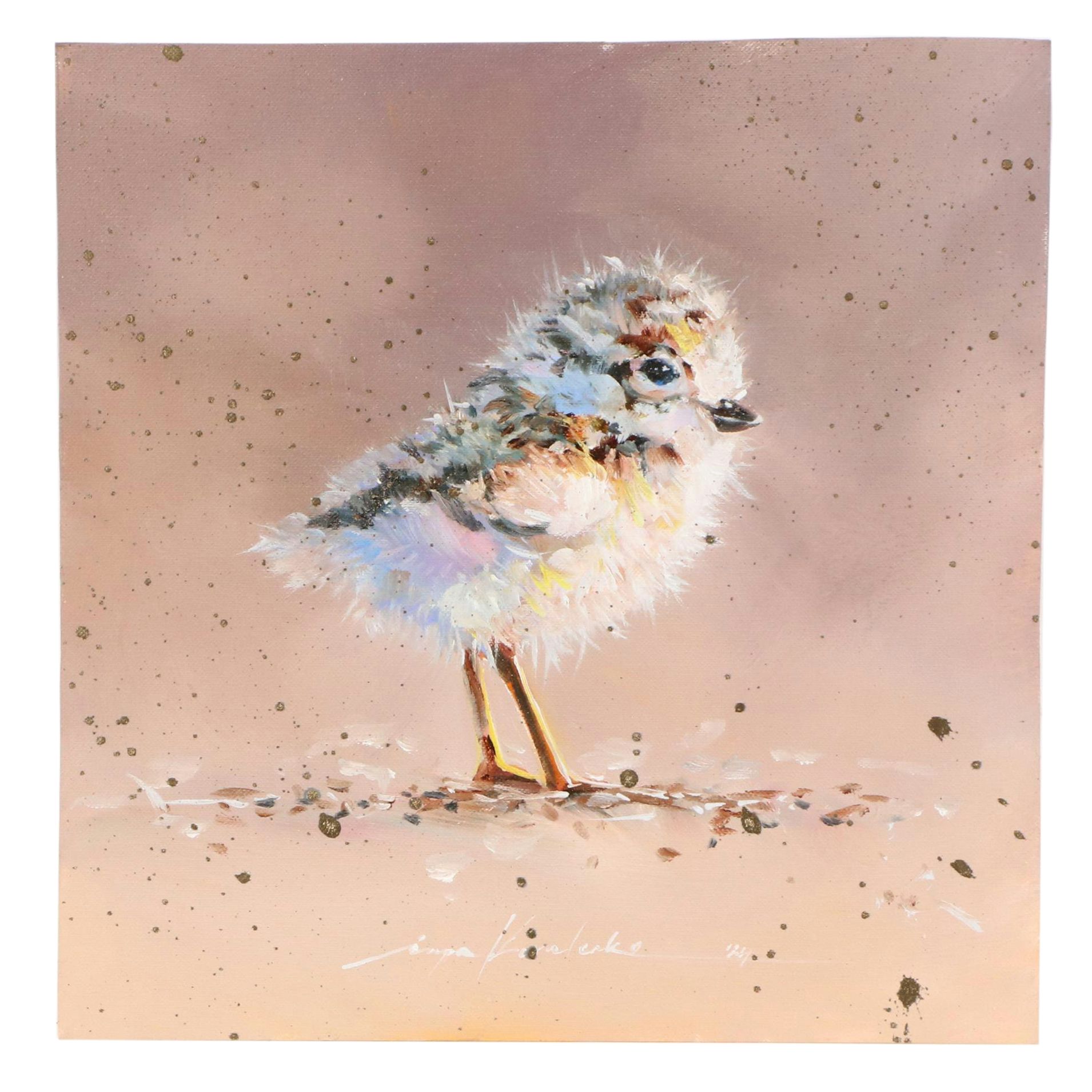 Inga Kovalenko Oil Painting of Bird, 2024