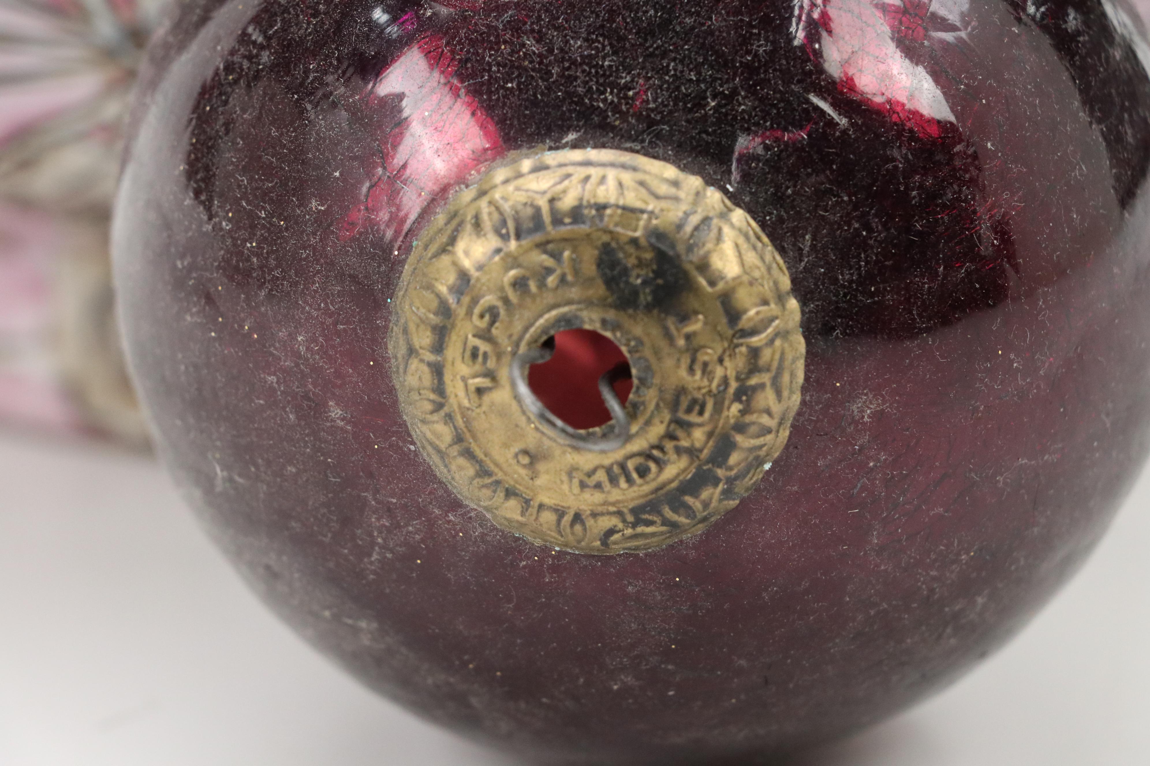 Norcal Ceramic Planter with Chinese Porcelain Bowl and Glass Ornaments