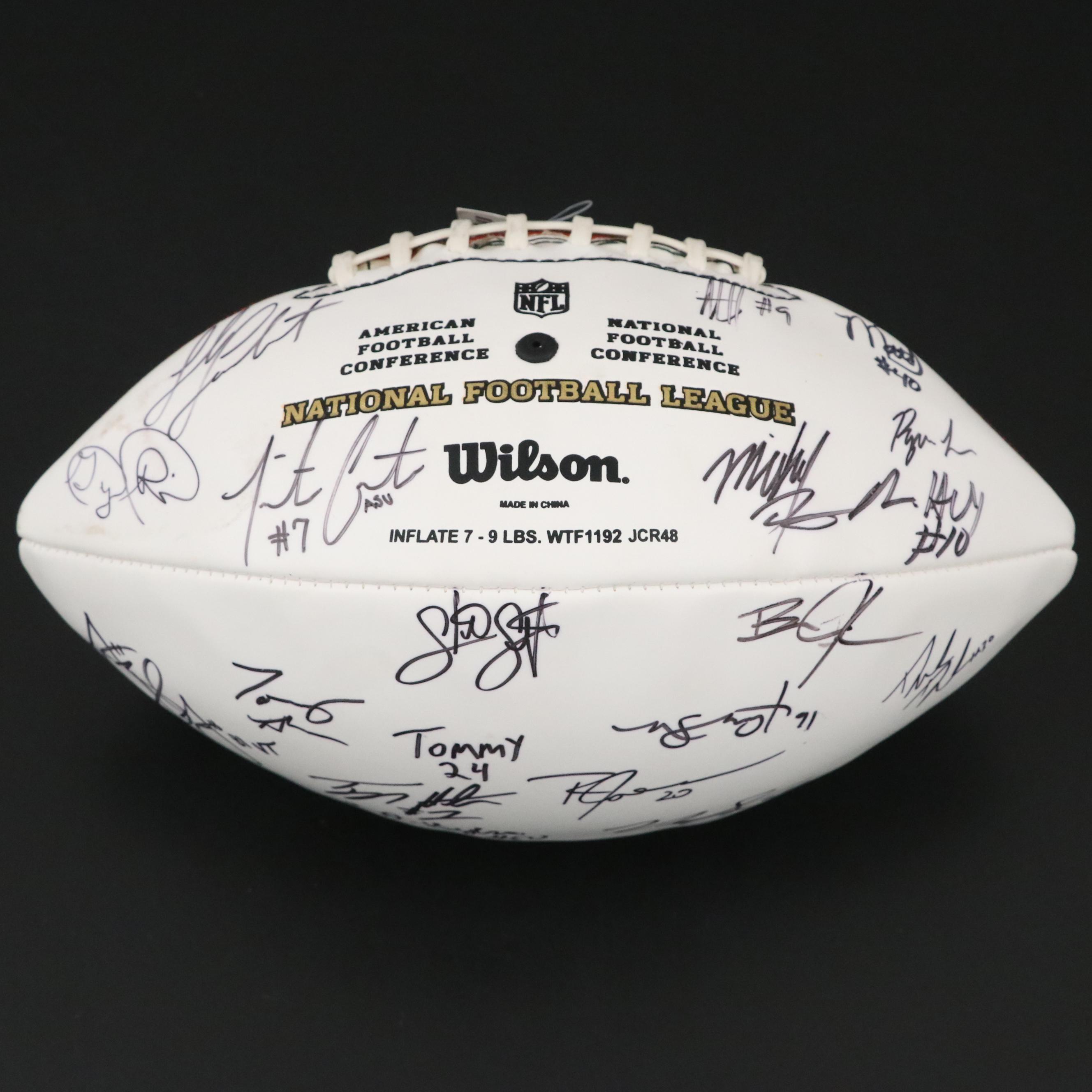 2012 Draft Class Signed Wilson NFL Football Featuring Brian Quick and More