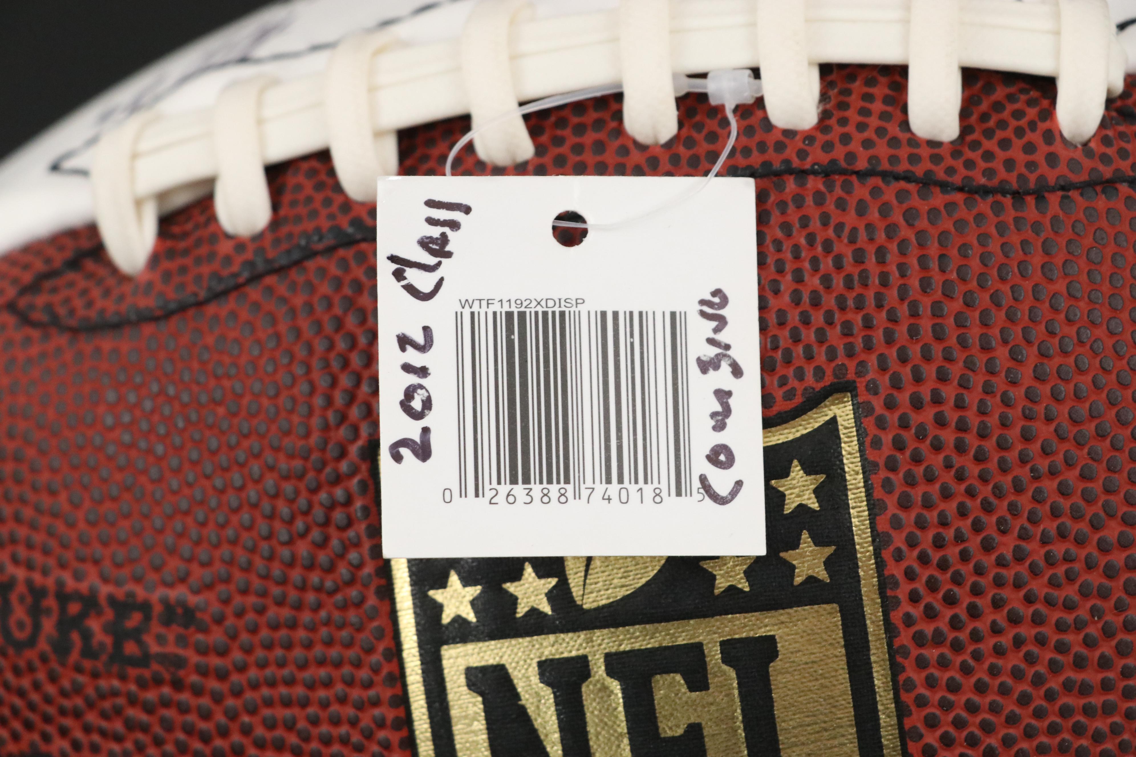 2012 Draft Class Signed Wilson NFL Football Featuring Brian Quick and More