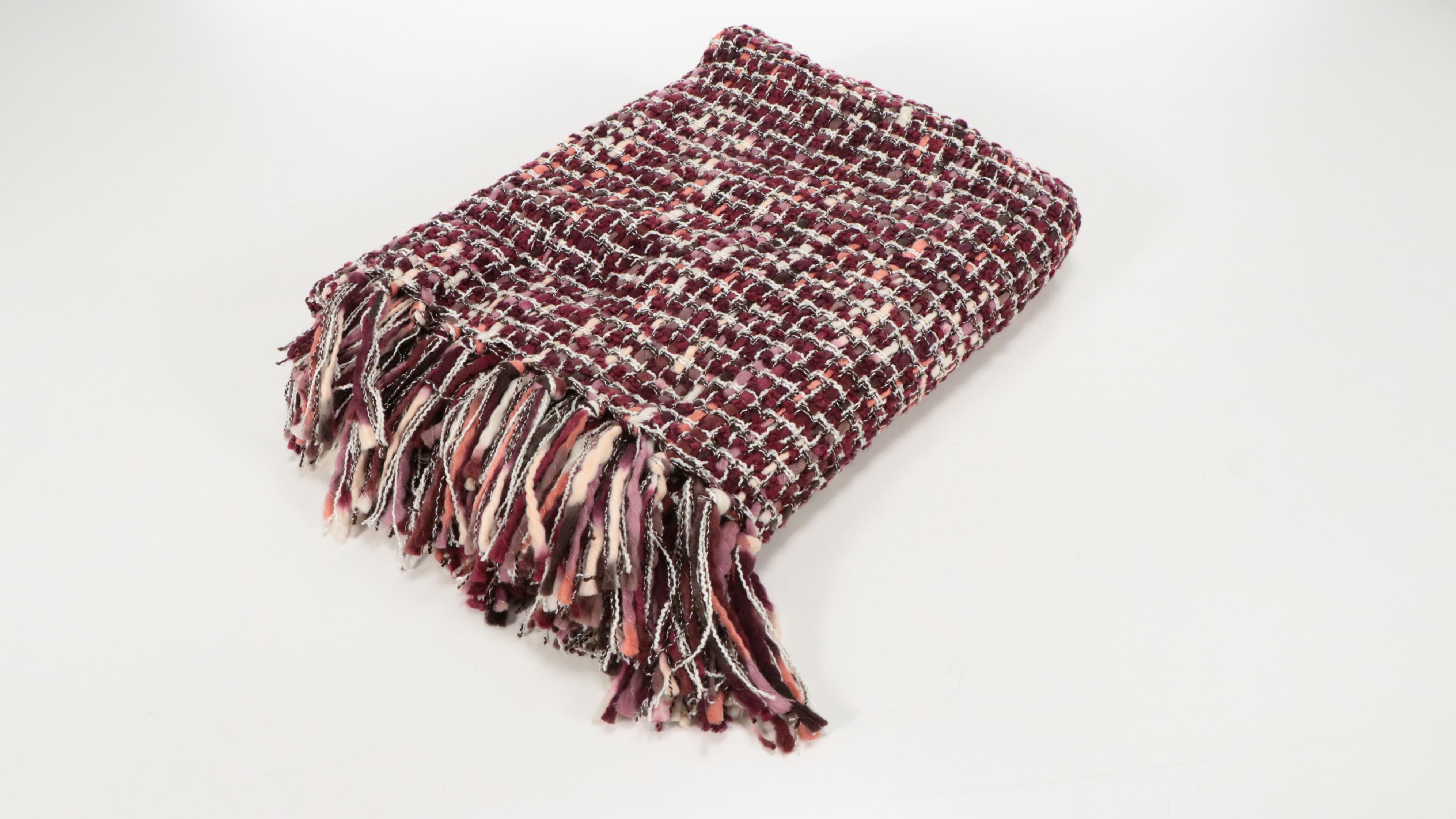 Threshold Polyester and Acrylic Woven Throw Blanket with Accent Pillows