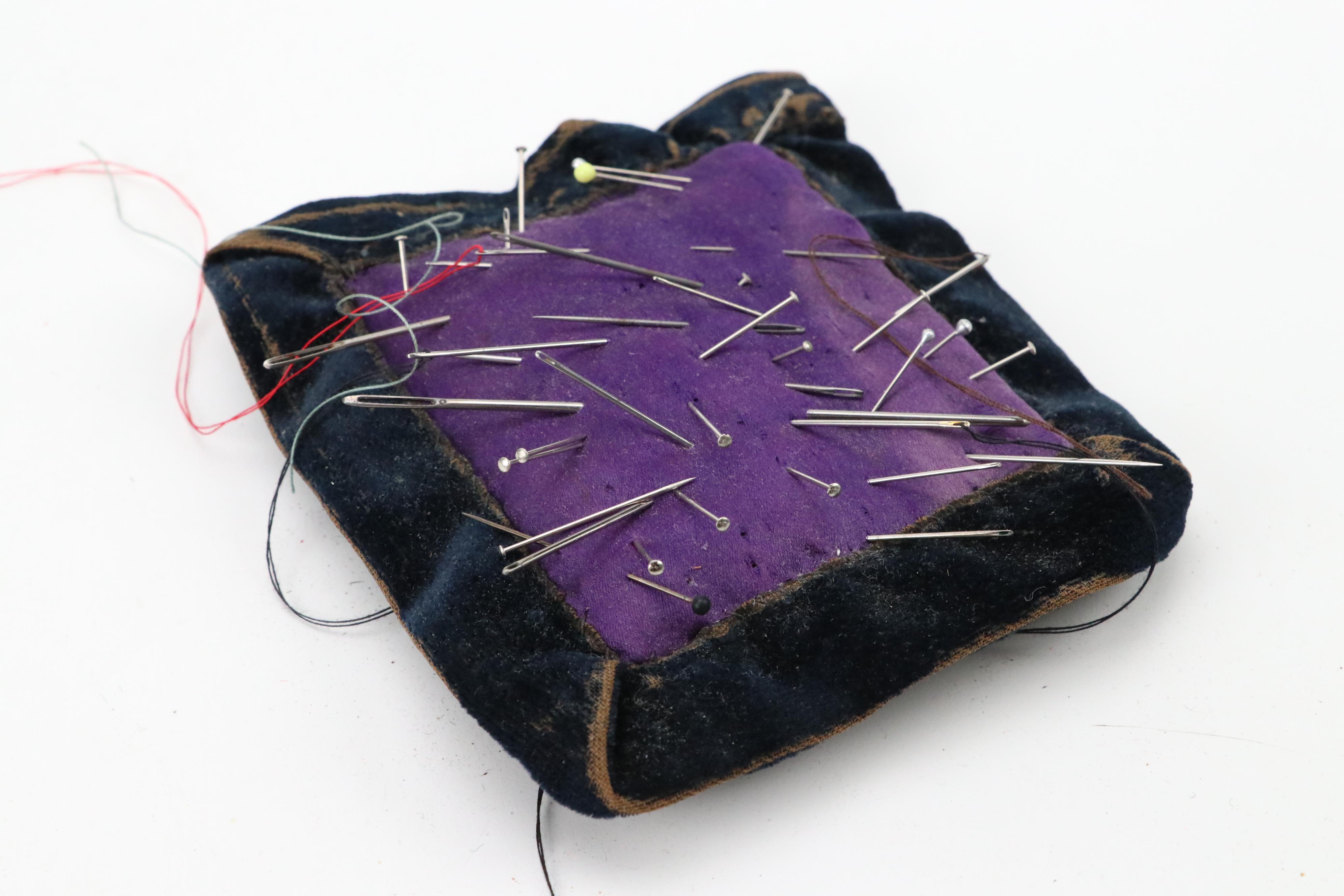 Chinese Wicker Sewing Basket with Notions