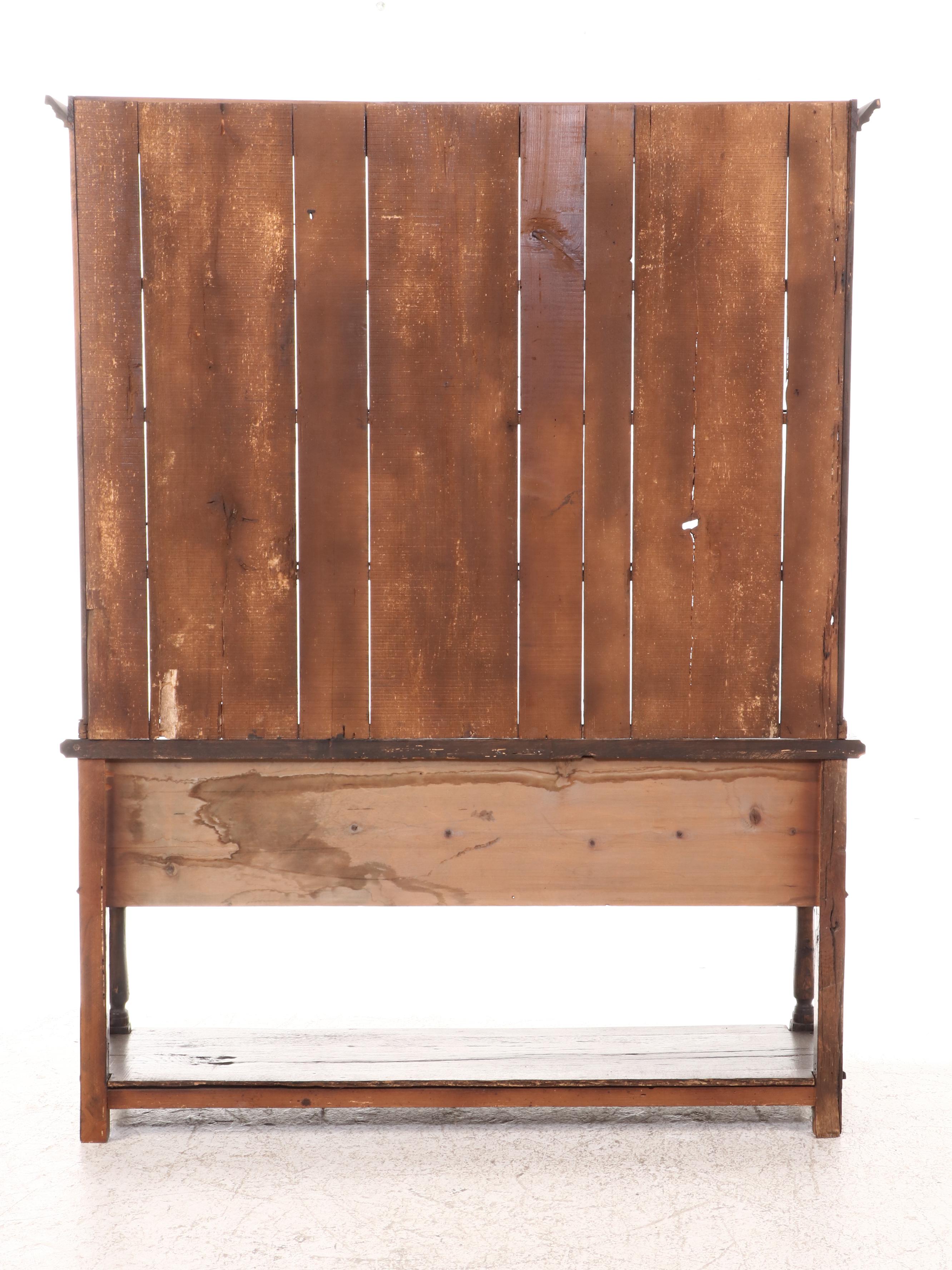 George III Style Oak Kitchen Dresser, Late 20th Century