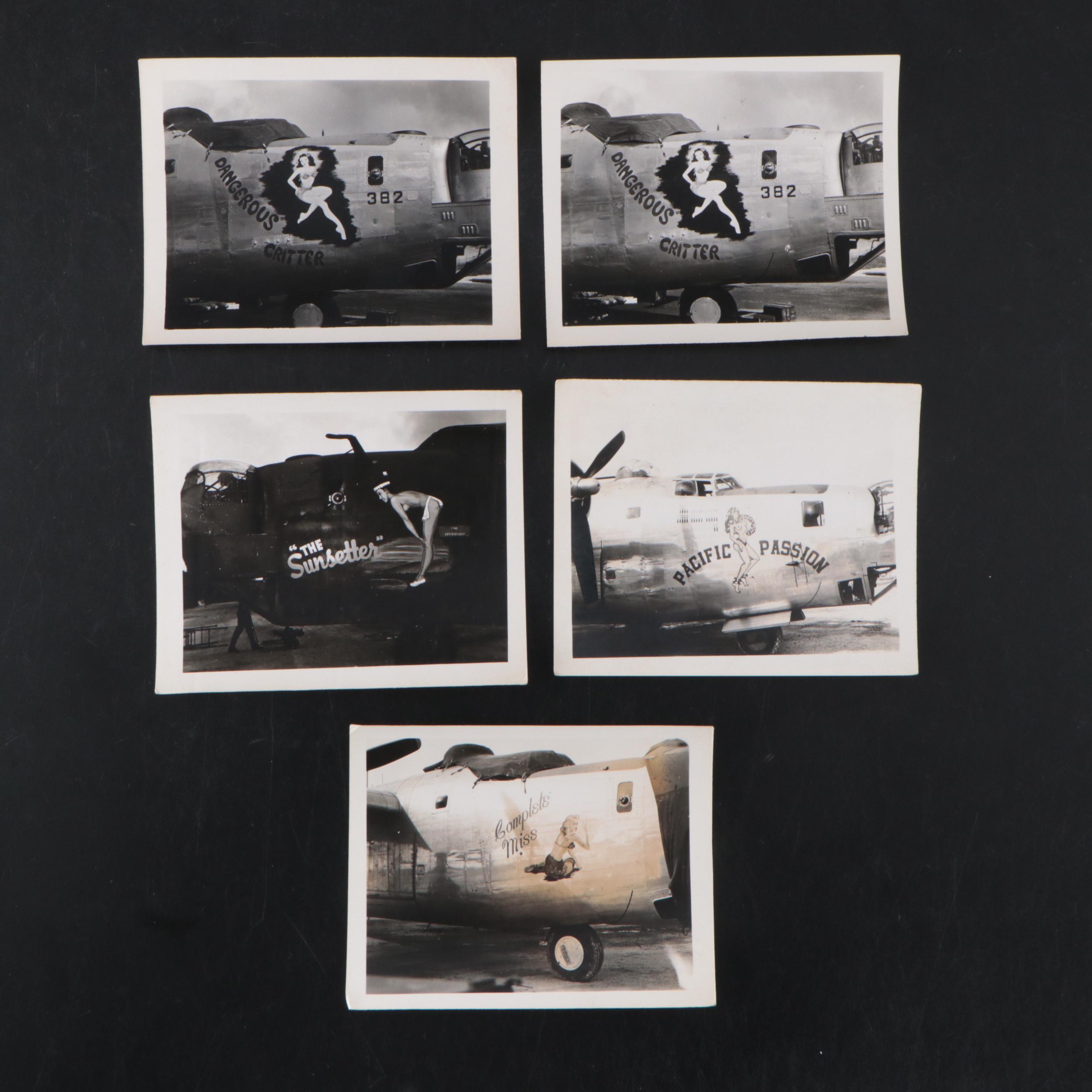 World War II Photos of the 26th Bomber Squadron and Crew Signed Currency