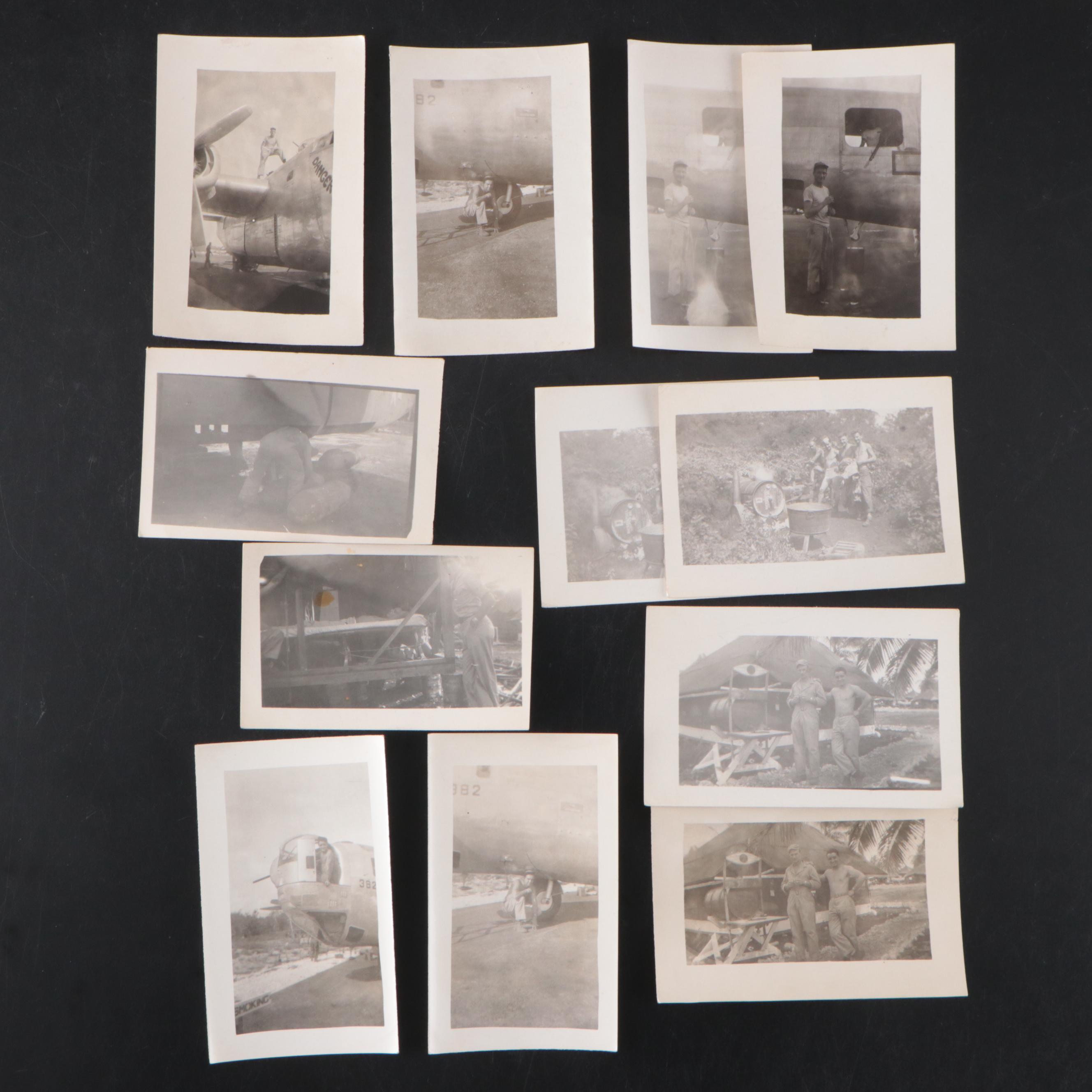 World War II Photos of the 26th Bomber Squadron and Crew Signed Currency