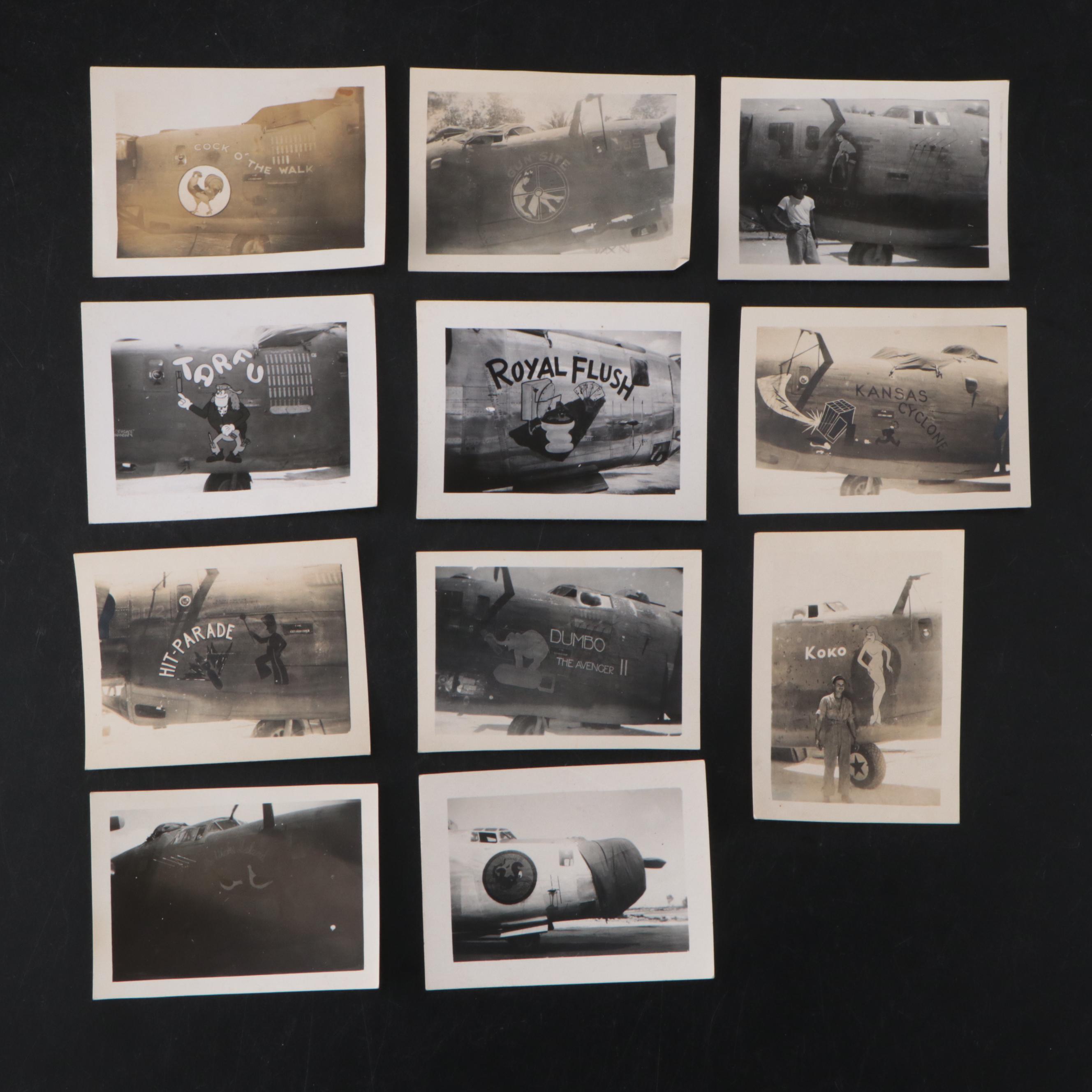 World War II Photos of the 26th Bomber Squadron and Crew Signed Currency