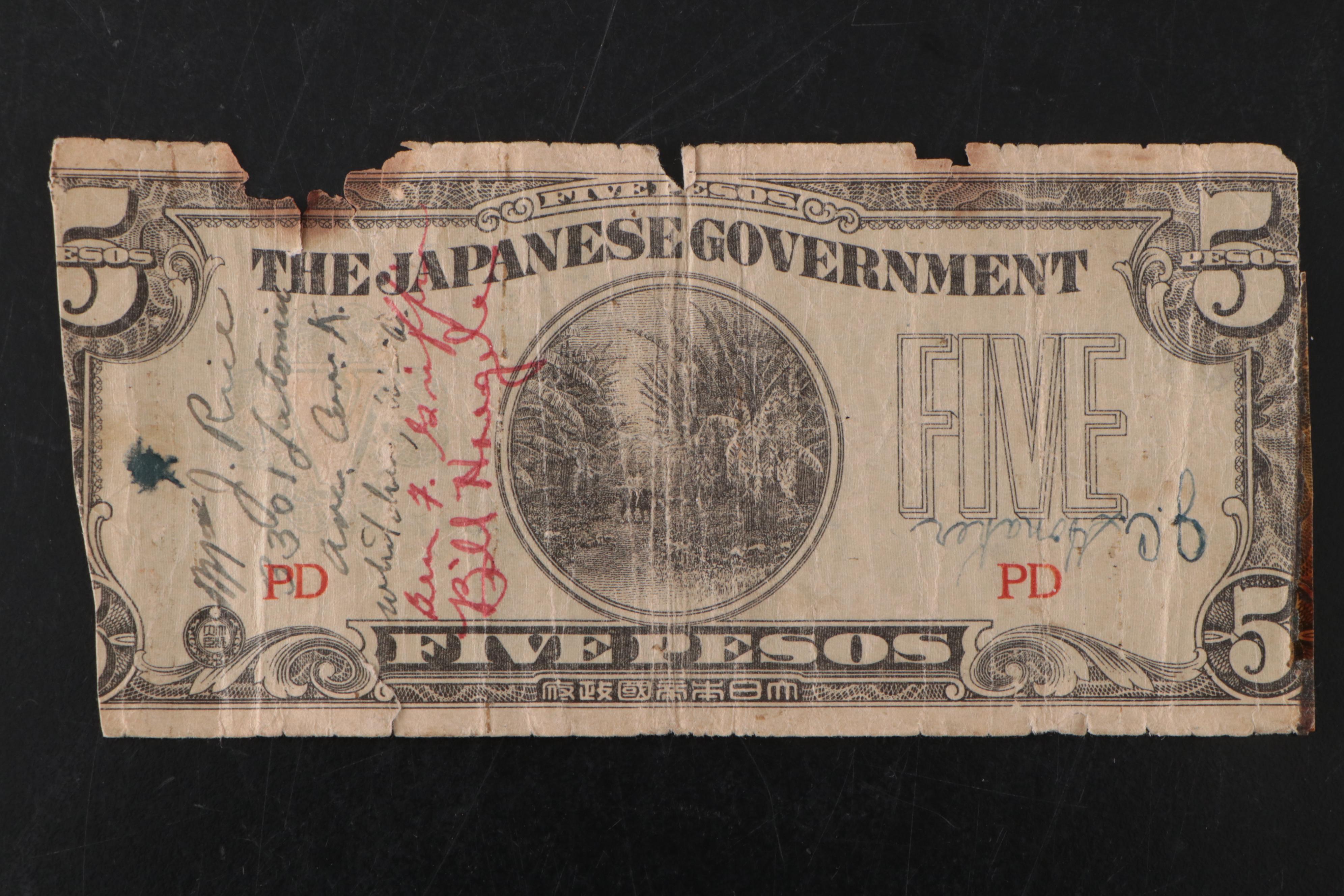 World War II Photos of the 26th Bomber Squadron and Crew Signed Currency