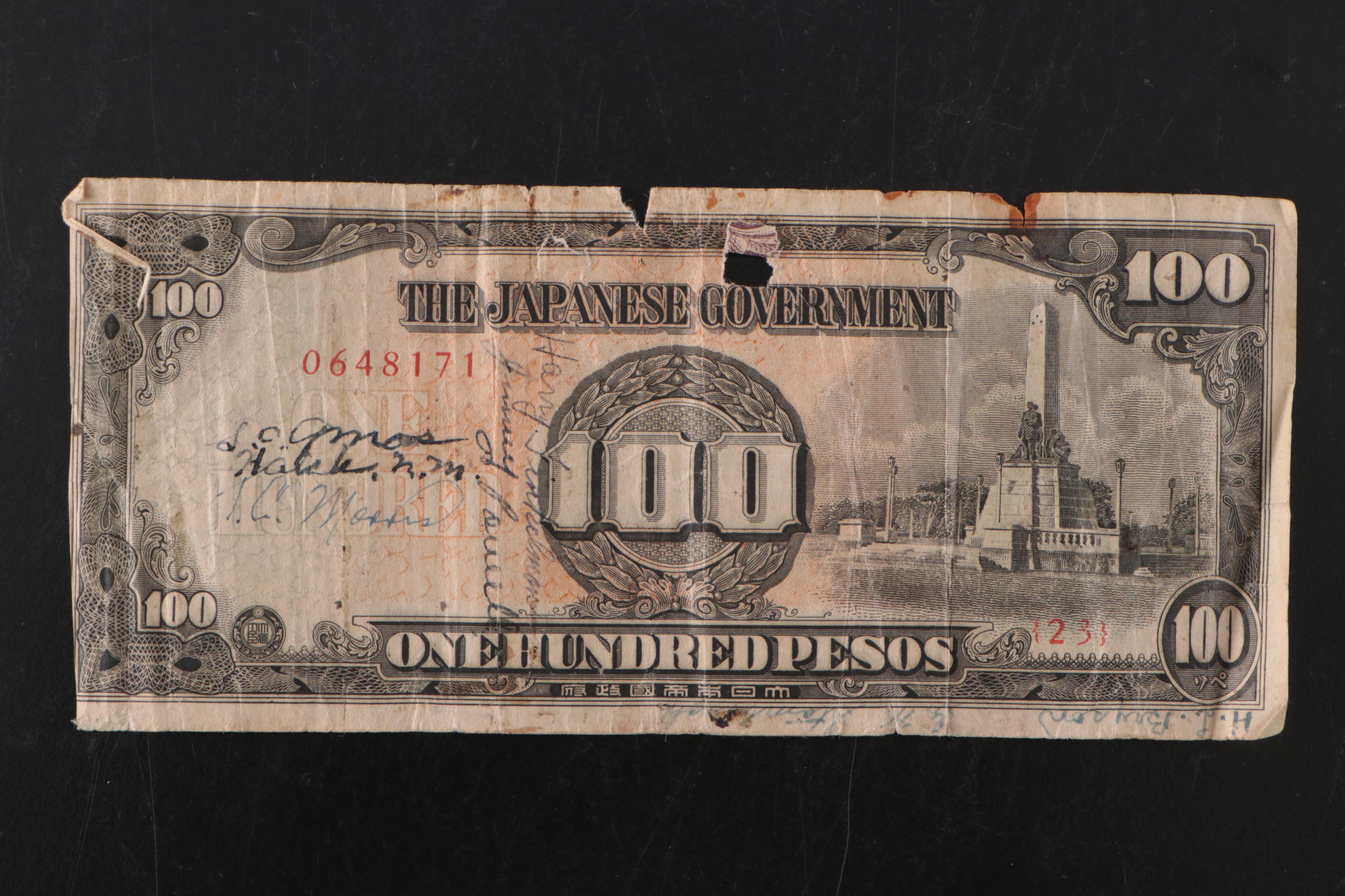 World War II Photos of the 26th Bomber Squadron and Crew Signed Currency